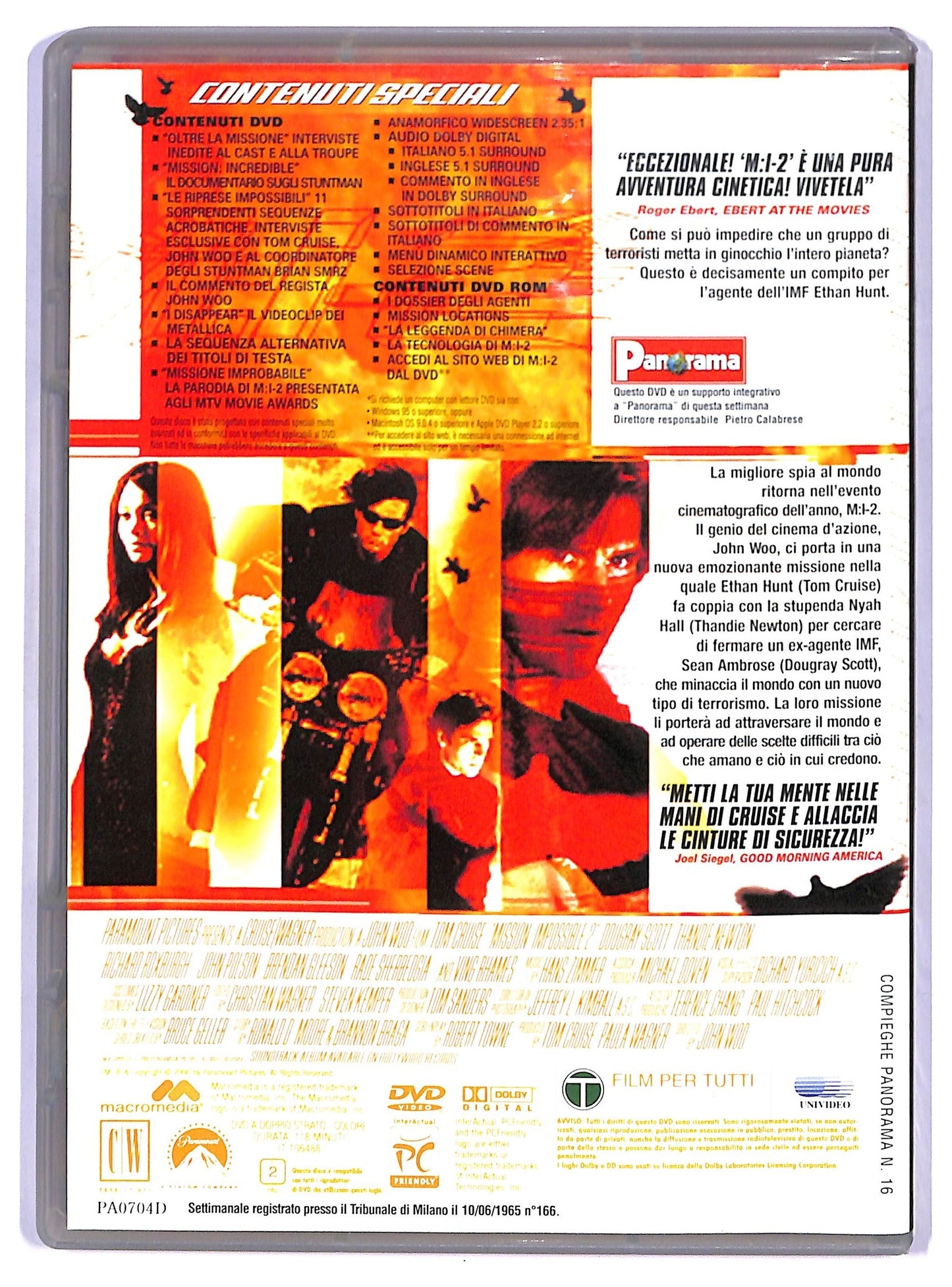 EBOND Mission: Impossible 2  EDITORIALE DVD D745921