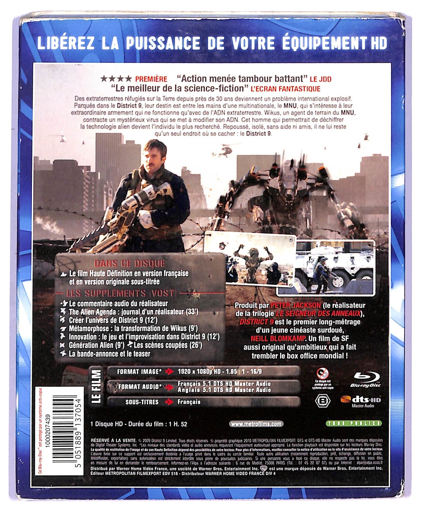 EBOND District 9 - NO ITA BLURAY  BLURAY BLURAY D746001