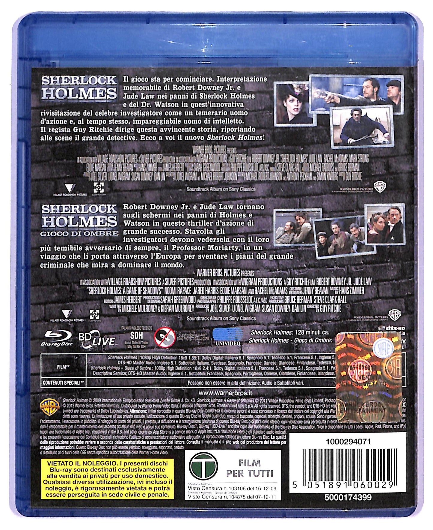 EBOND Sherlock Holmes (box 2 BLURAY) BLURAY D746011