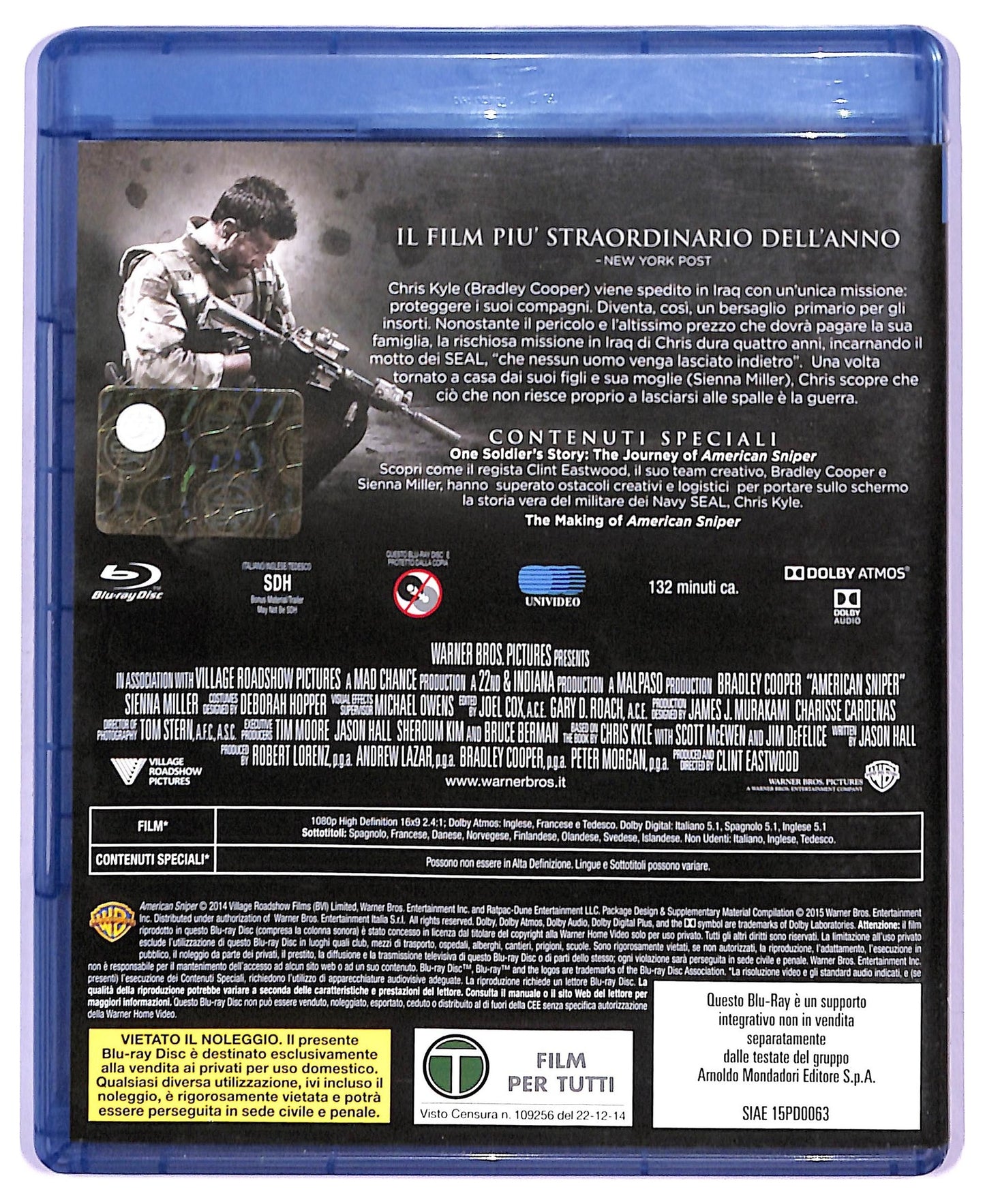 EBOND American Sniper BLURAY EDITORIALE DVD D746019