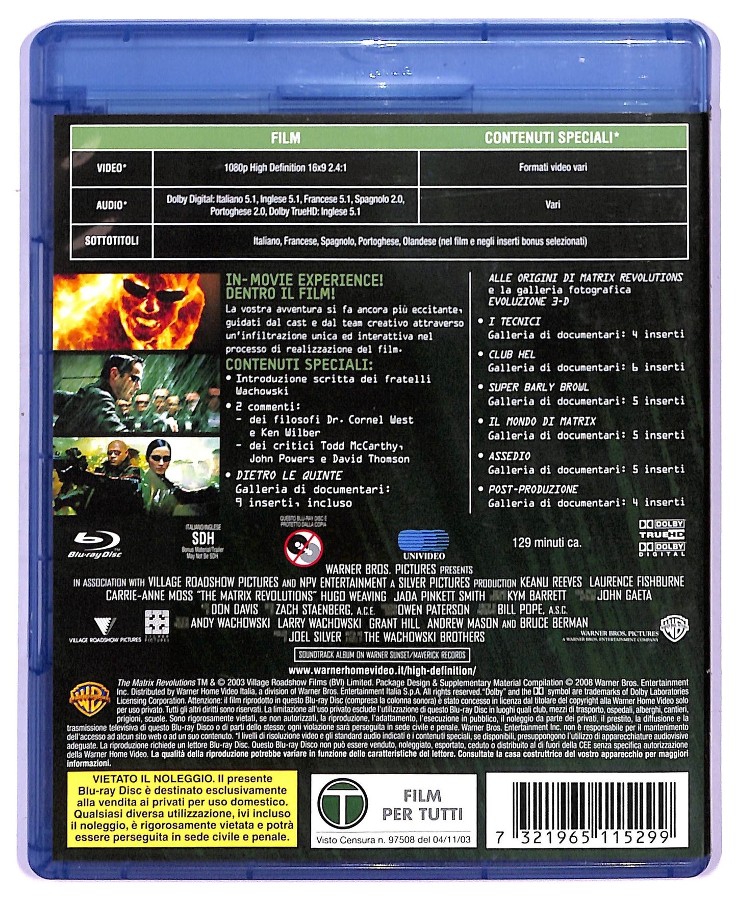 EBOND Matrix revolutions  BLURAY D746029