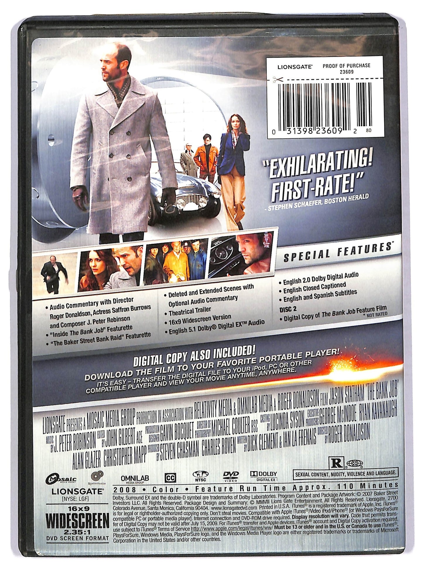 EBOND Bank Job - 2 dvd edizione UK DVD D746149