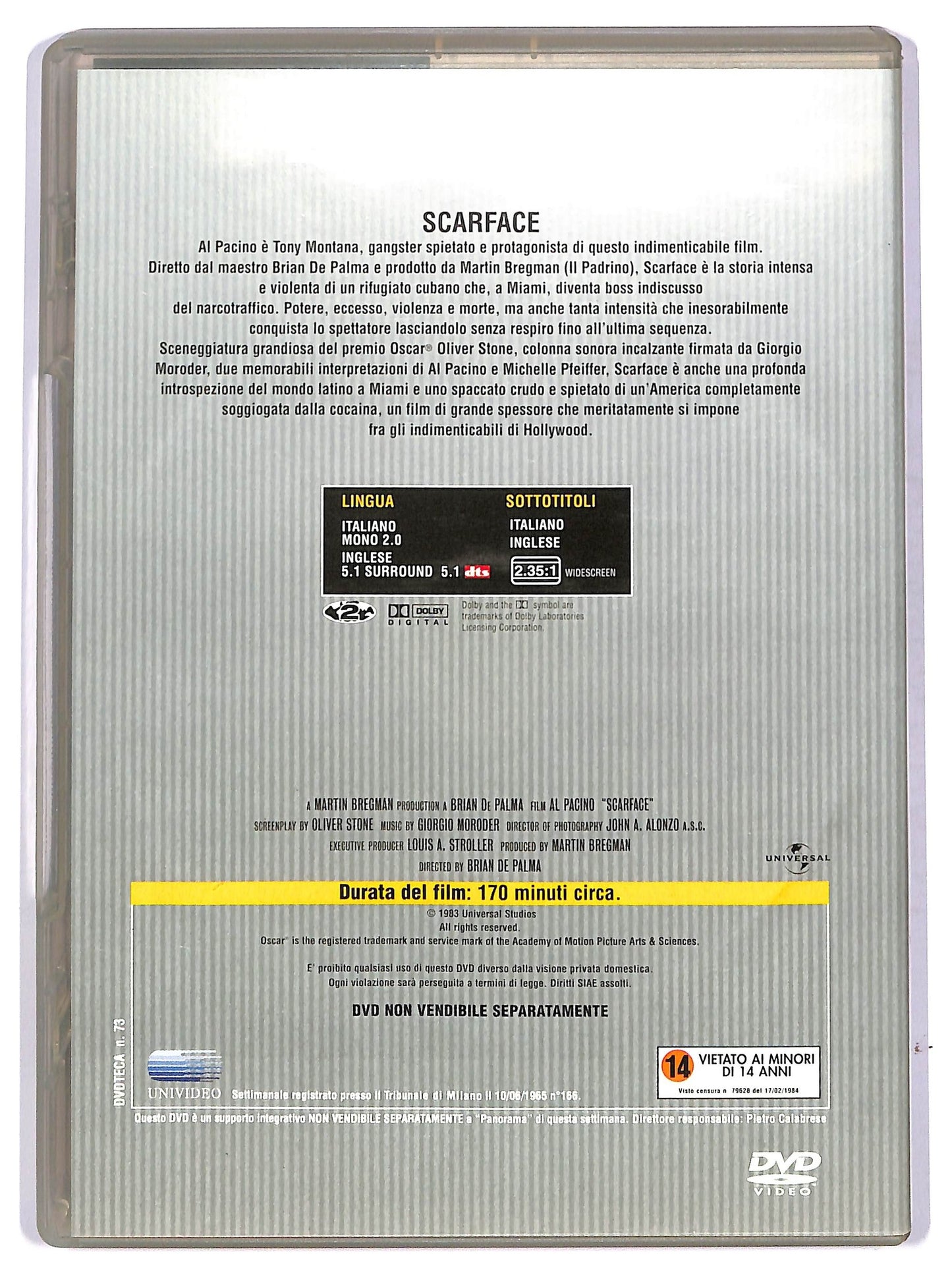 EBOND Al pacino scarface- EDITORIALE  DVD D746220