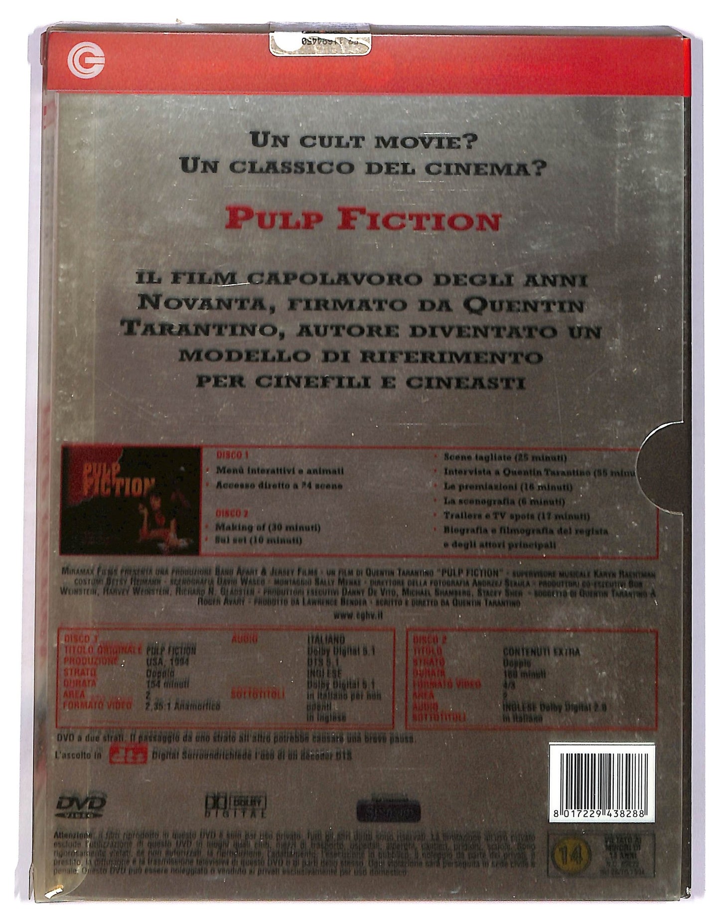 EBOND Pulp Fiction DIGIPACK DVD D746224