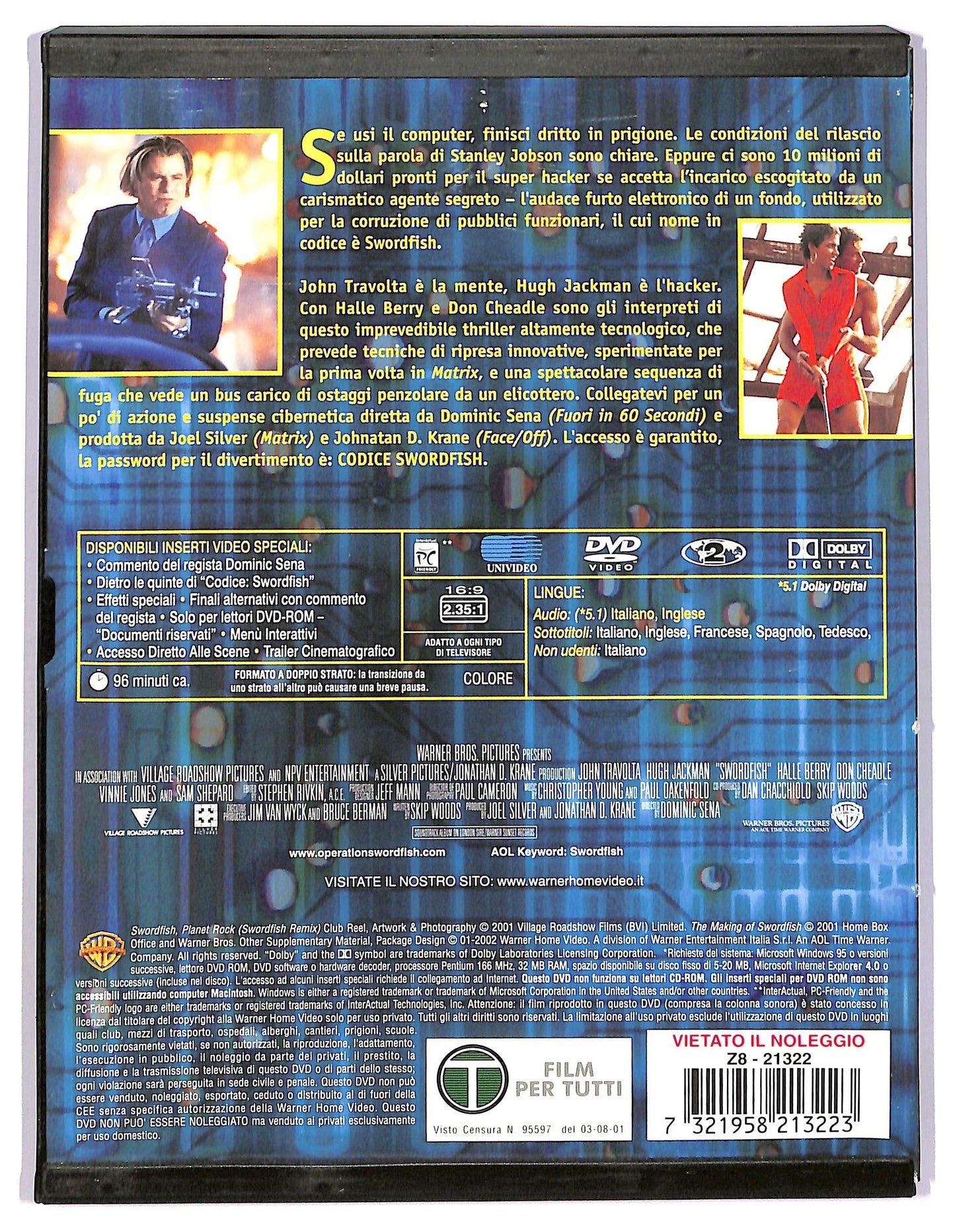 EBOND Codice Swordfish SNAPPER DVD D746236