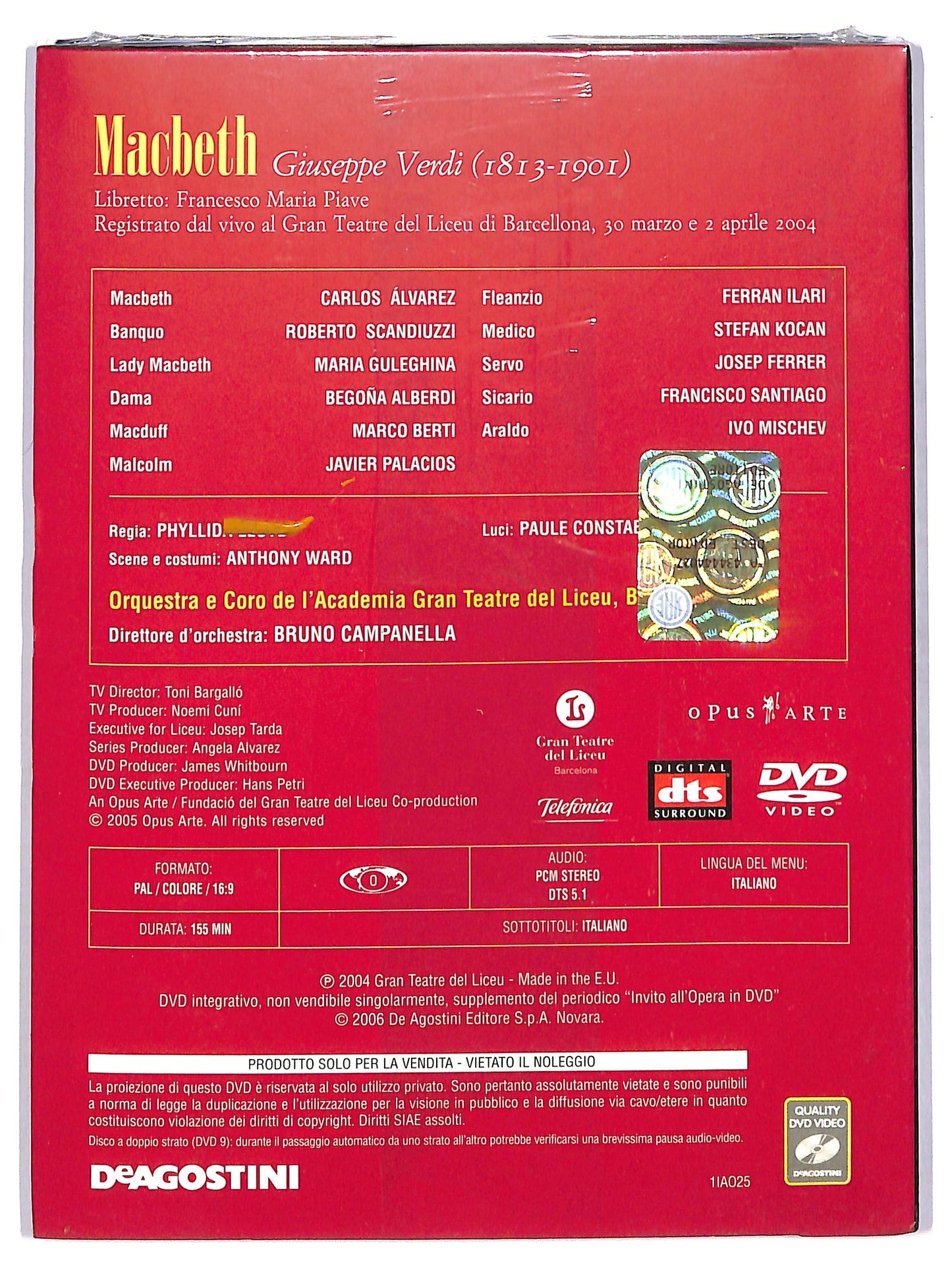 EBOND Invito all'Opera in DVD - Macbeth  Volume 25 EDITORIALE D746533