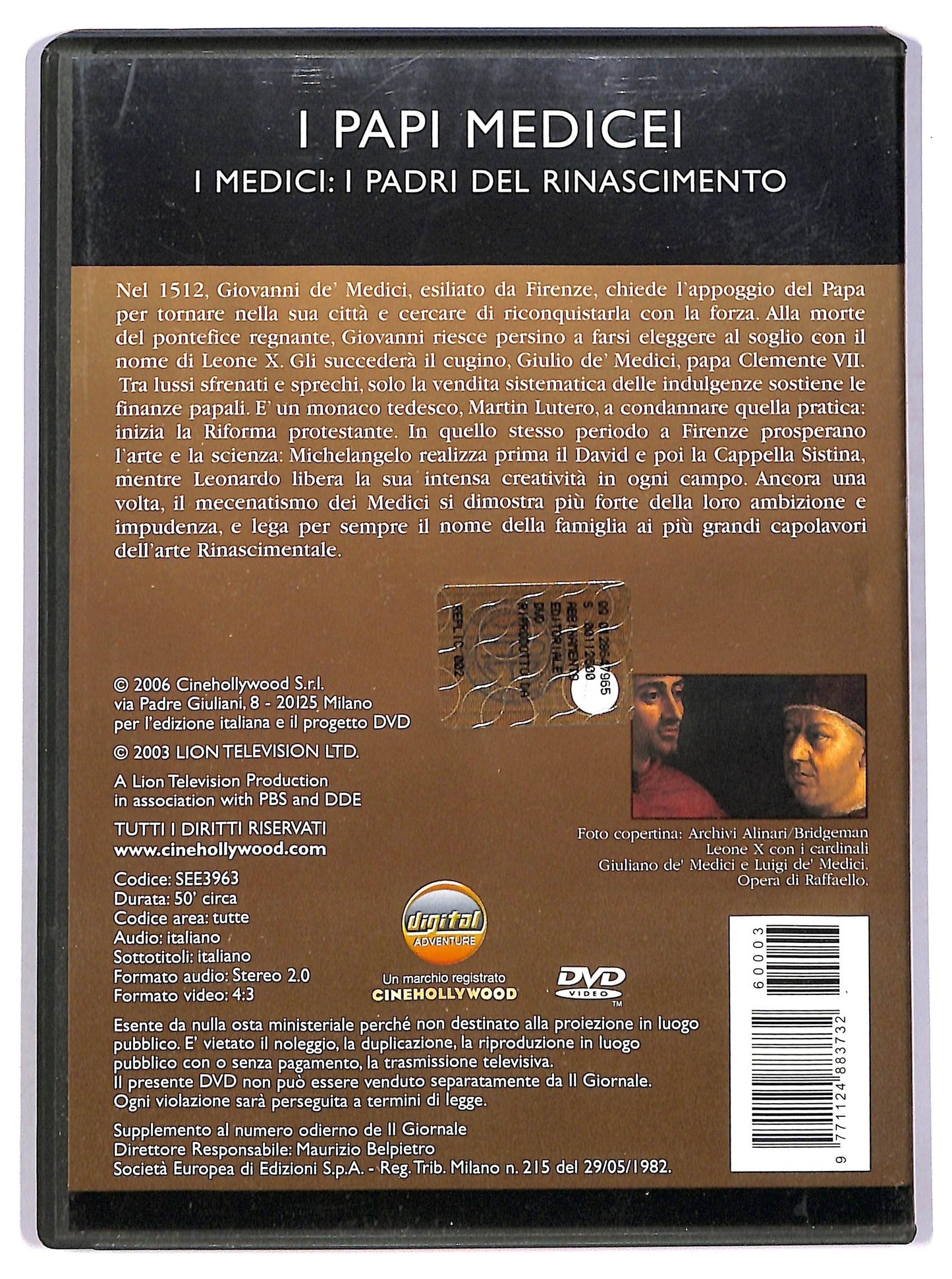 EBOND I Papi Medicei vol.3  EDITORIALE DVD D746705