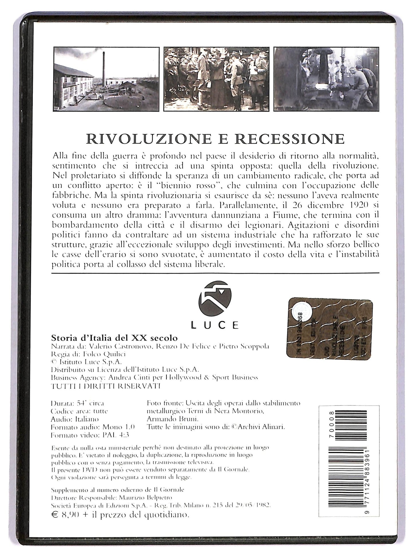 EBOND Storia d'italia del xx secolo rivoluzione e recessione EDITORIALE DVD D746749