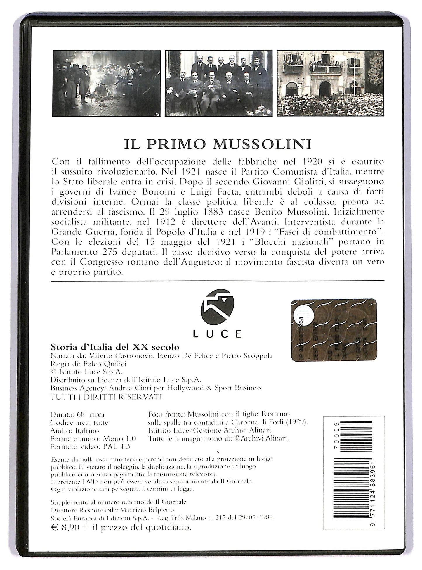 EBOND Storia d'italia del xx secolo - il primo mussolini EDITORIALE DVD D746750