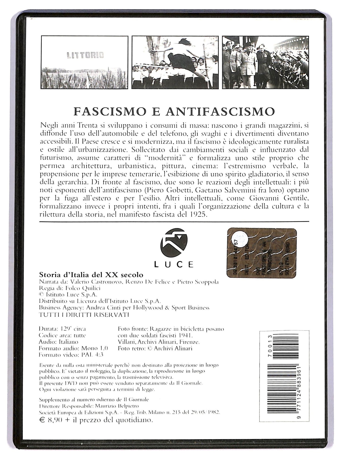 EBOND Storia d'italia del xx secolo - Fascismo e antifascismo EDITORIALE DVD D746755