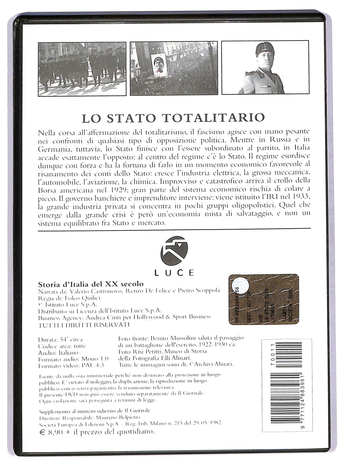 EBOND Storia d'italia del xx secolo - Lo stato totalitario EDITORIALE DVD D746760