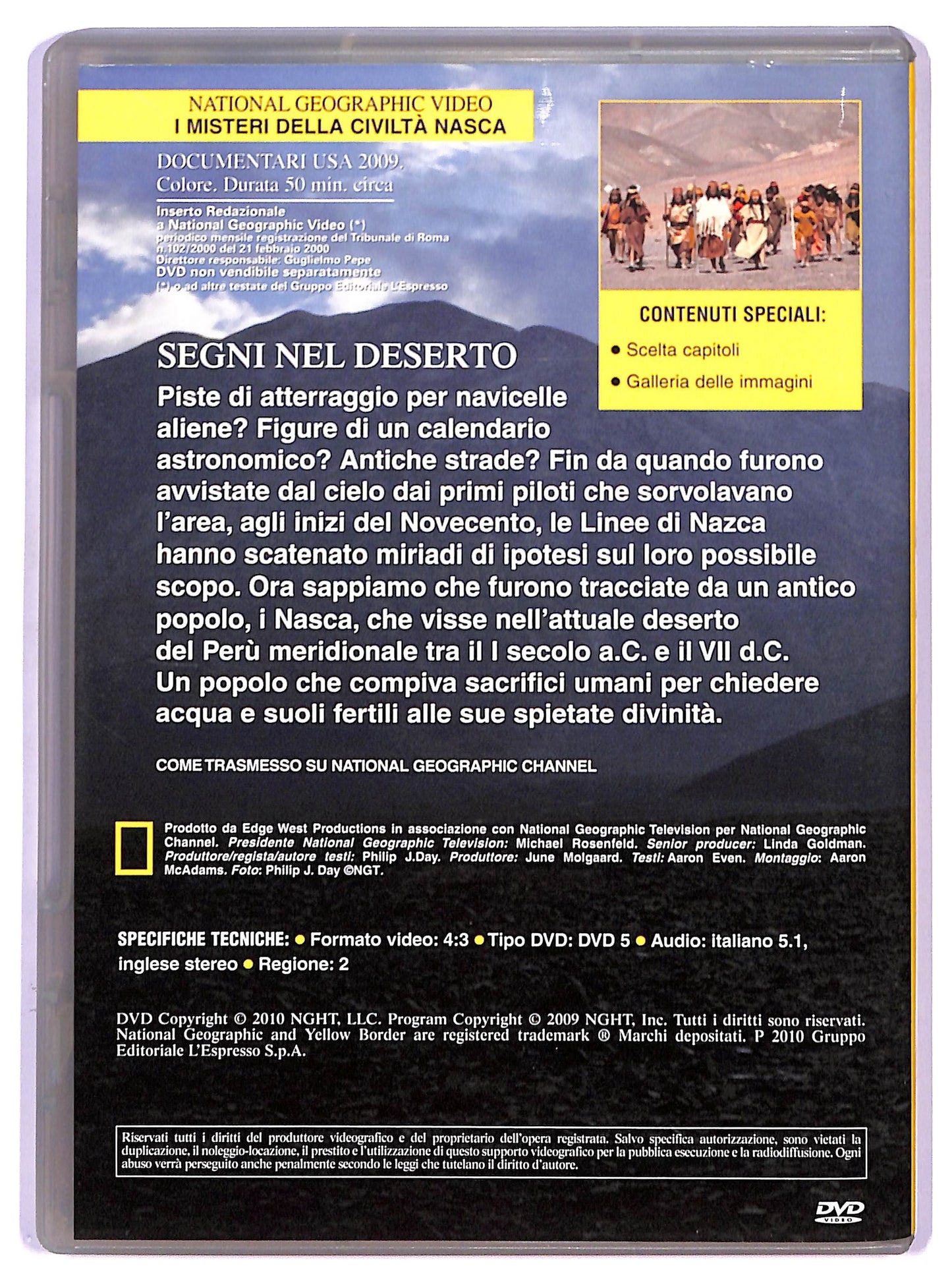 EBOND I Misteri Della Civilta Nasca - National Geographic Vol. 86 DVD D746833
