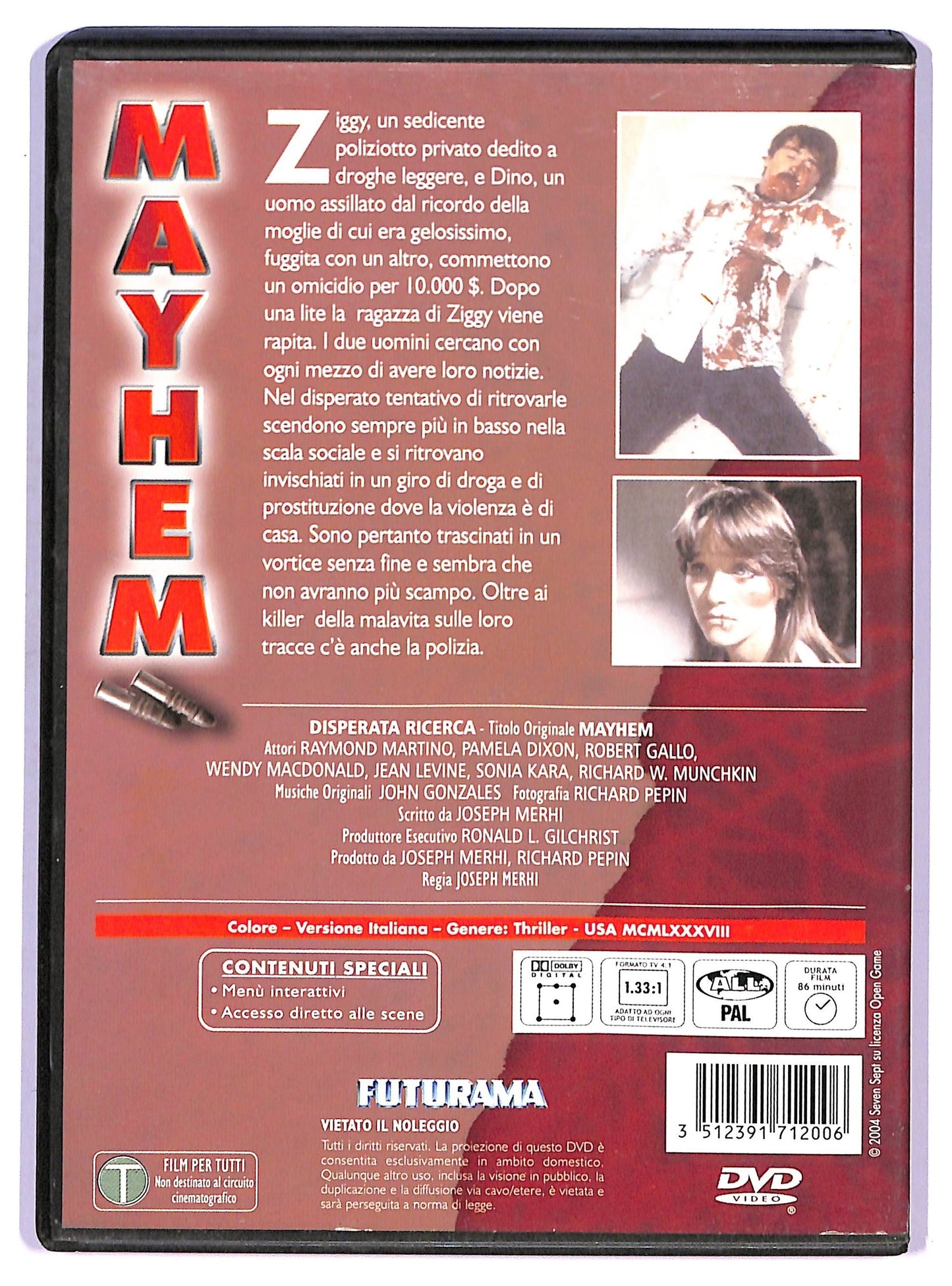 EBOND Mayhem Disperata Ricerca DVD D746949
