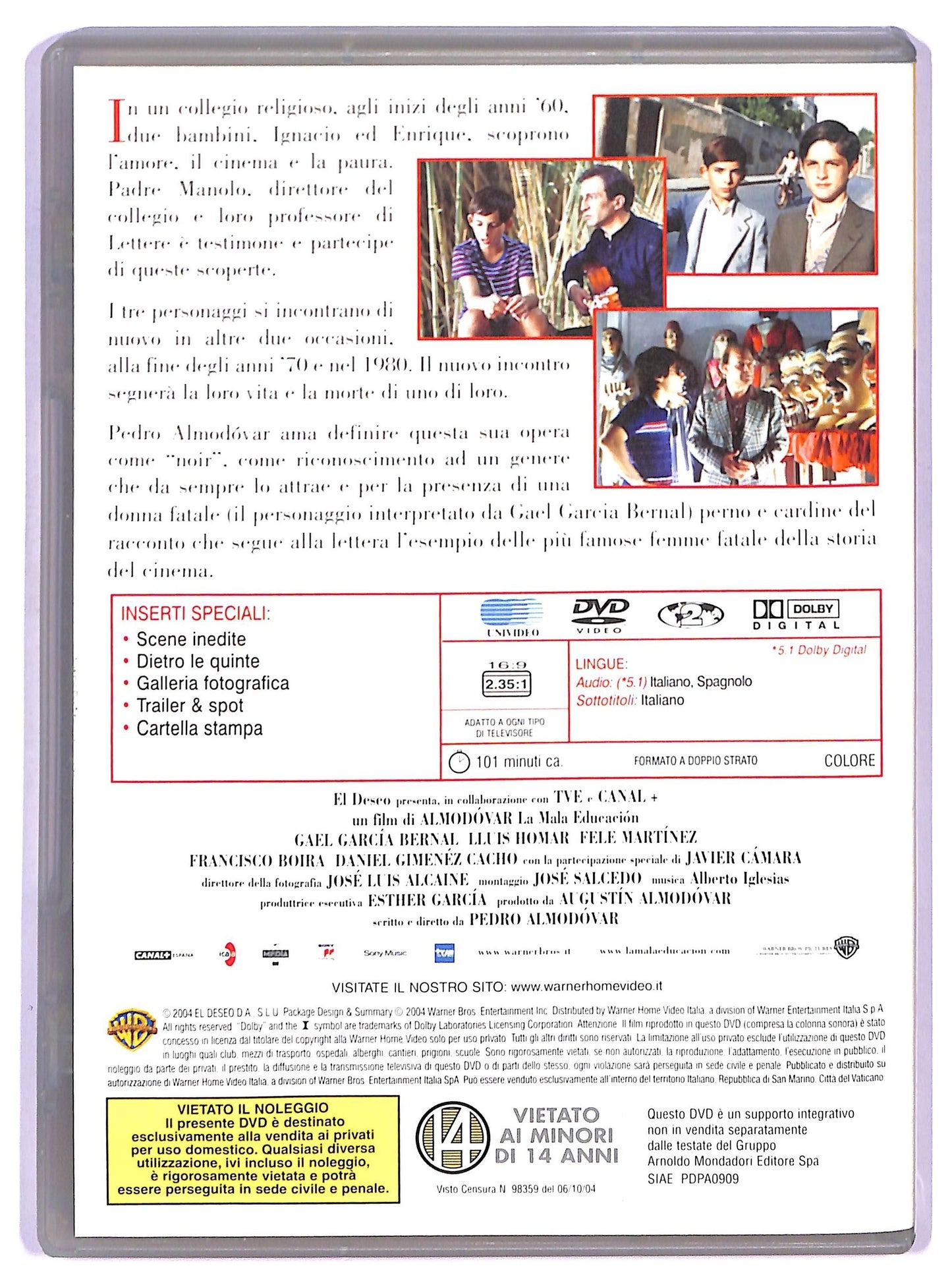 EBOND La Mala Educacion [Editoriale] DVD D747029