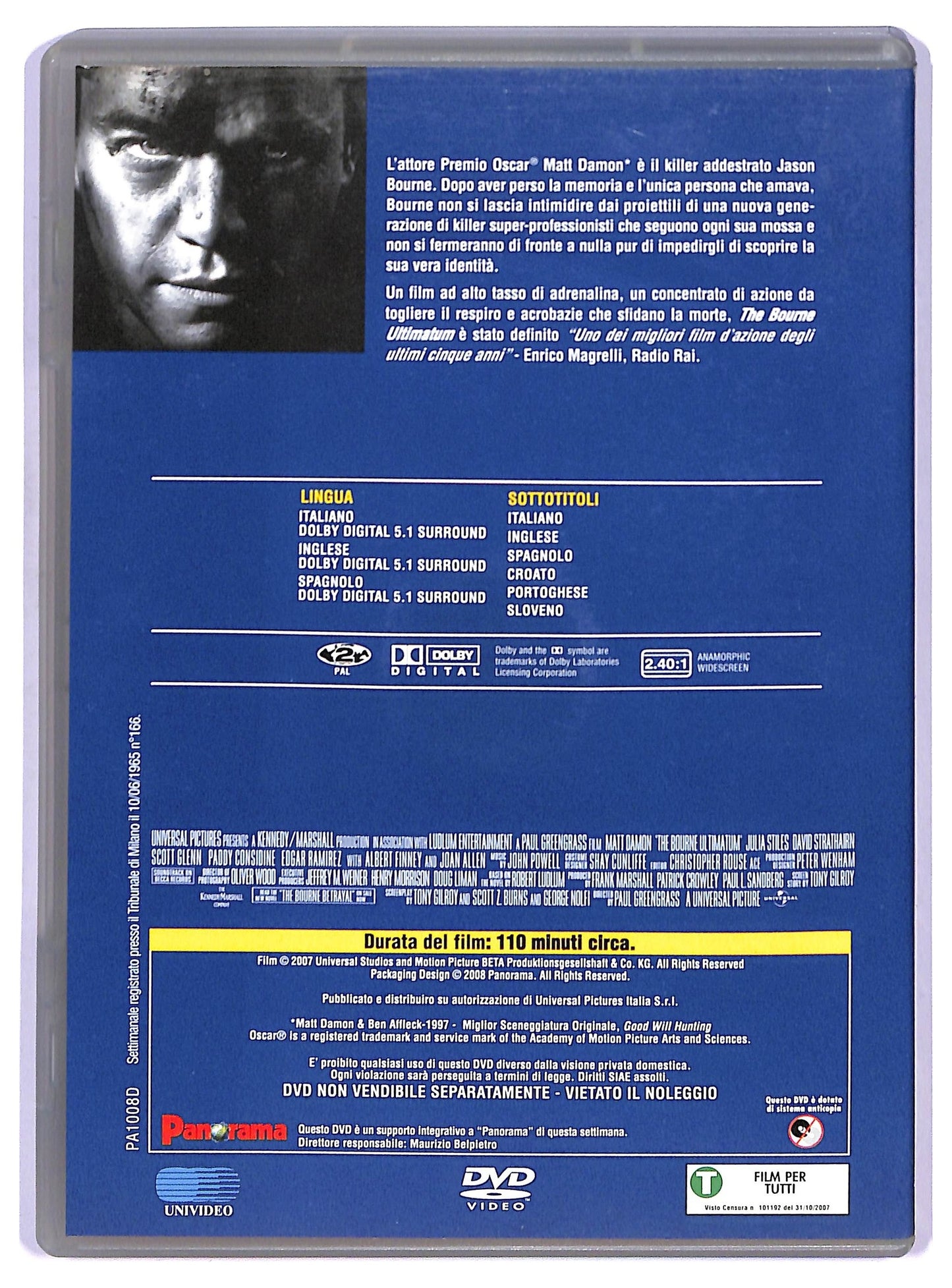 EBOND The Bourne Ultimatum  EDITORIALE DVD D747328