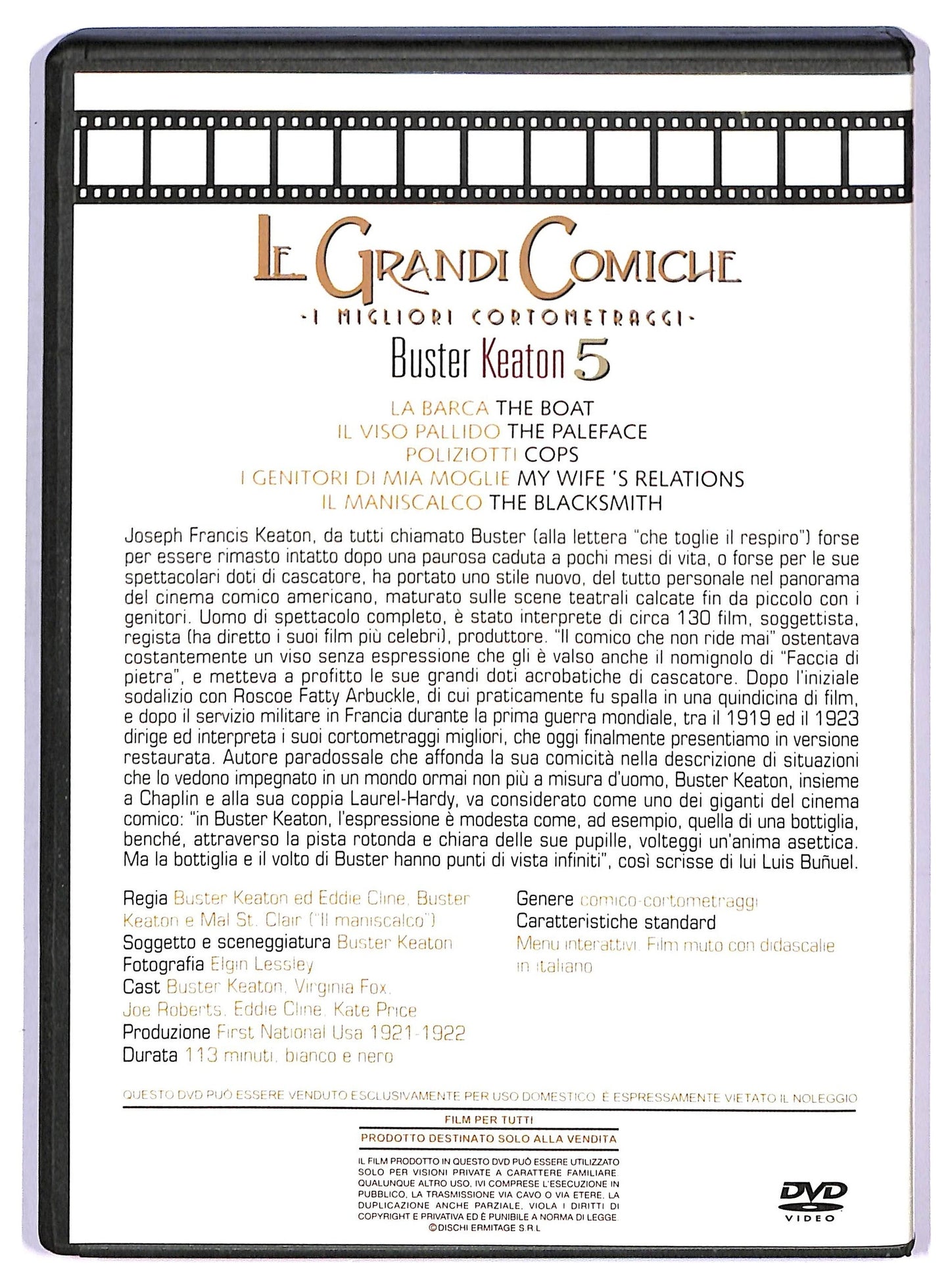 EBOND buster keaton 5 -  EDITORIALE  DVD D747843