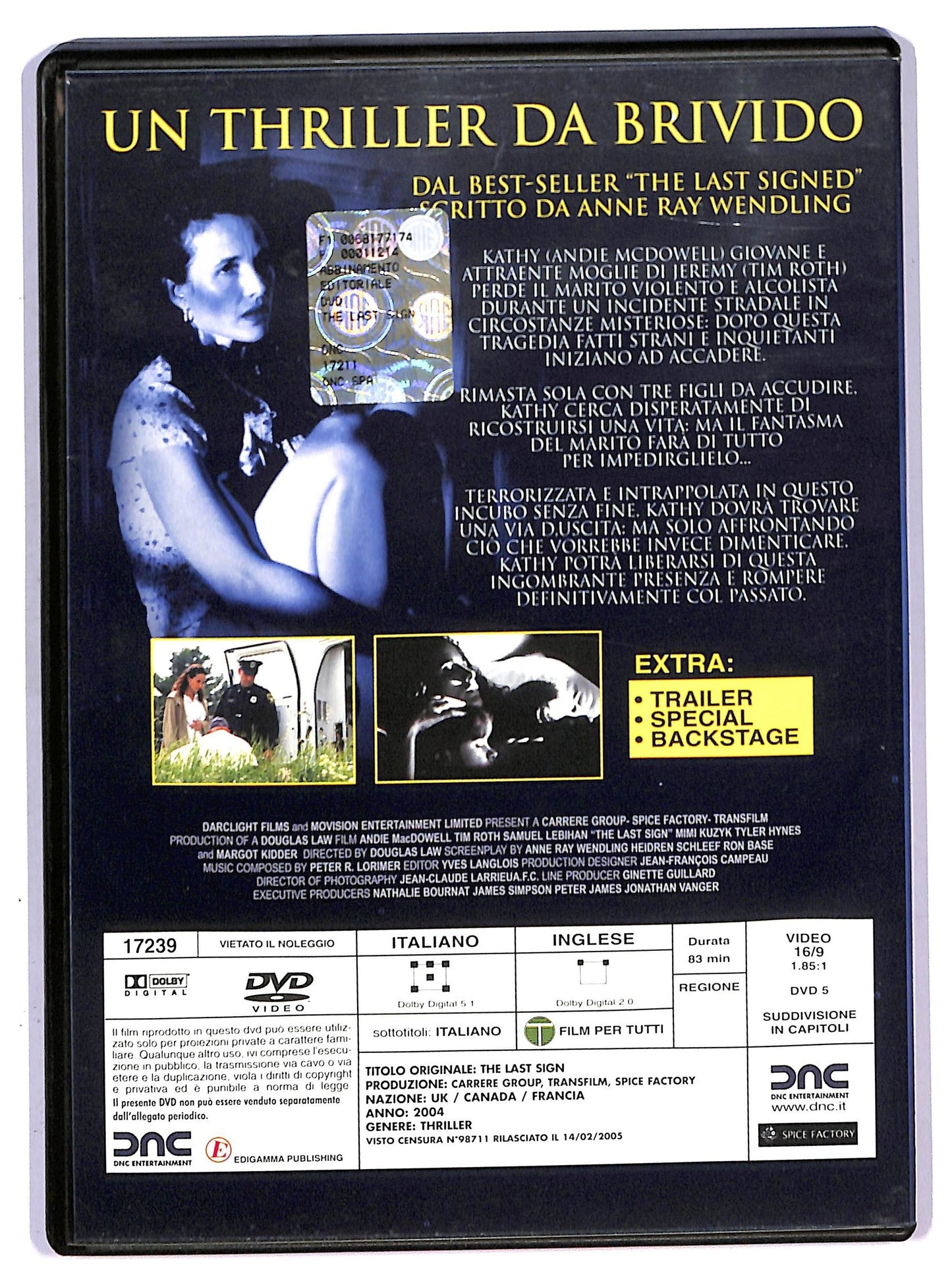 EBOND The Last Sign EDITORIALE DVD D747920