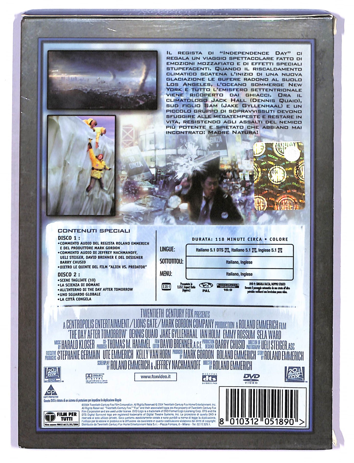 EBOND The day after tomorrow EDIZIONE SPECIALE Slipcase DVD D747959