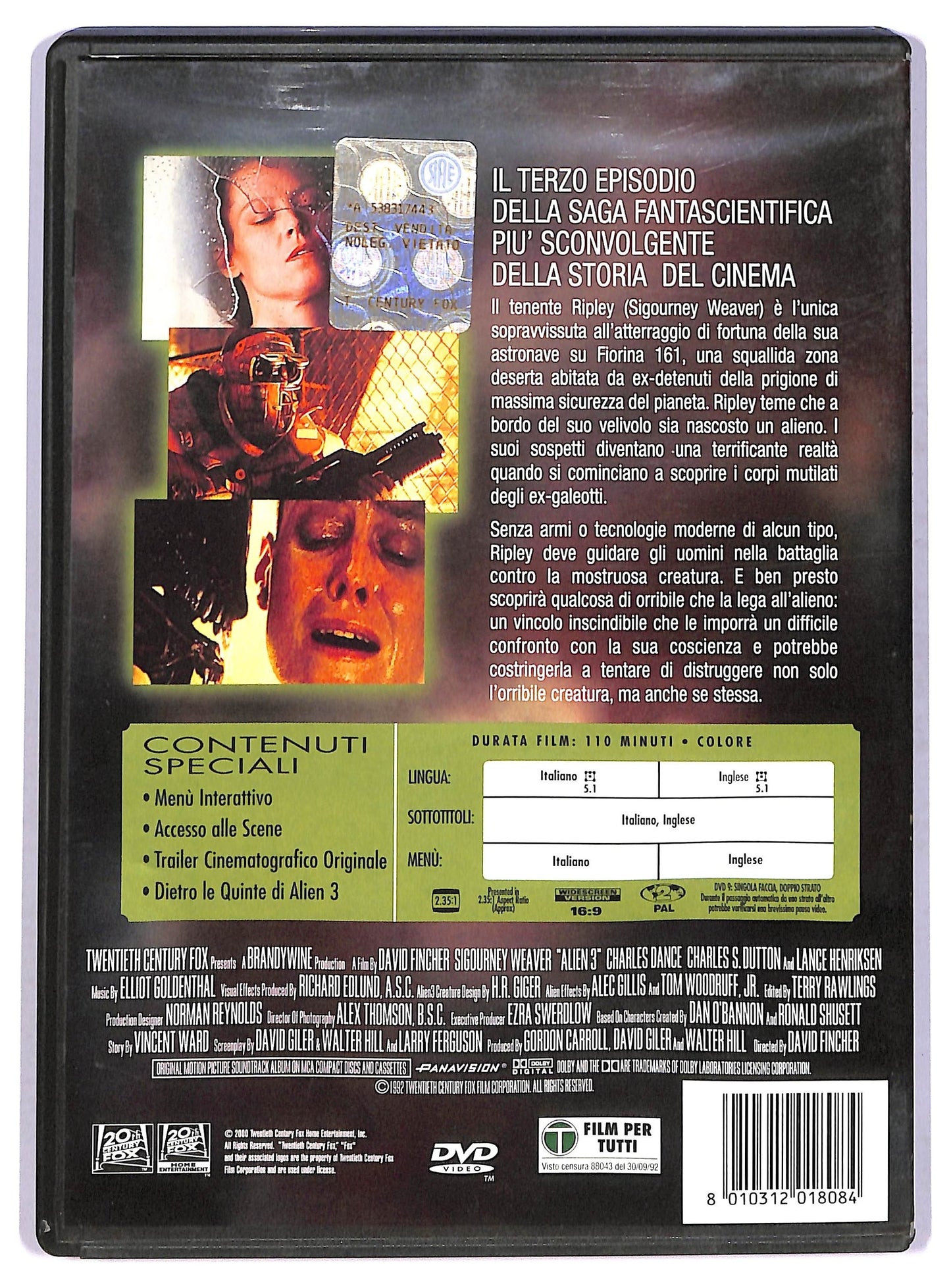 EBOND Alien 3 DVD D748126