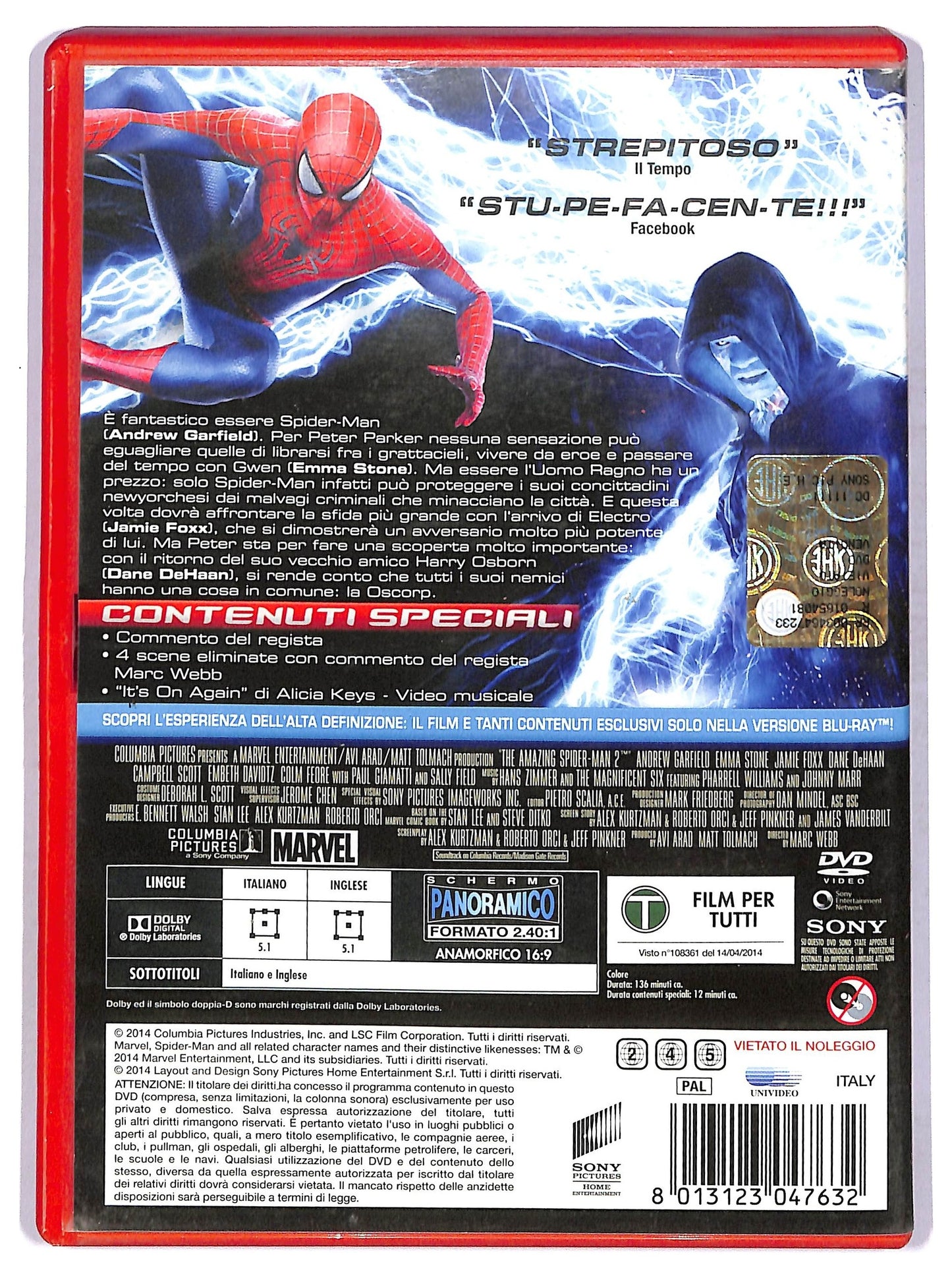 EBOND The Amazing Spider-Man 2 - Il Potere Di Electro  DVD D748356