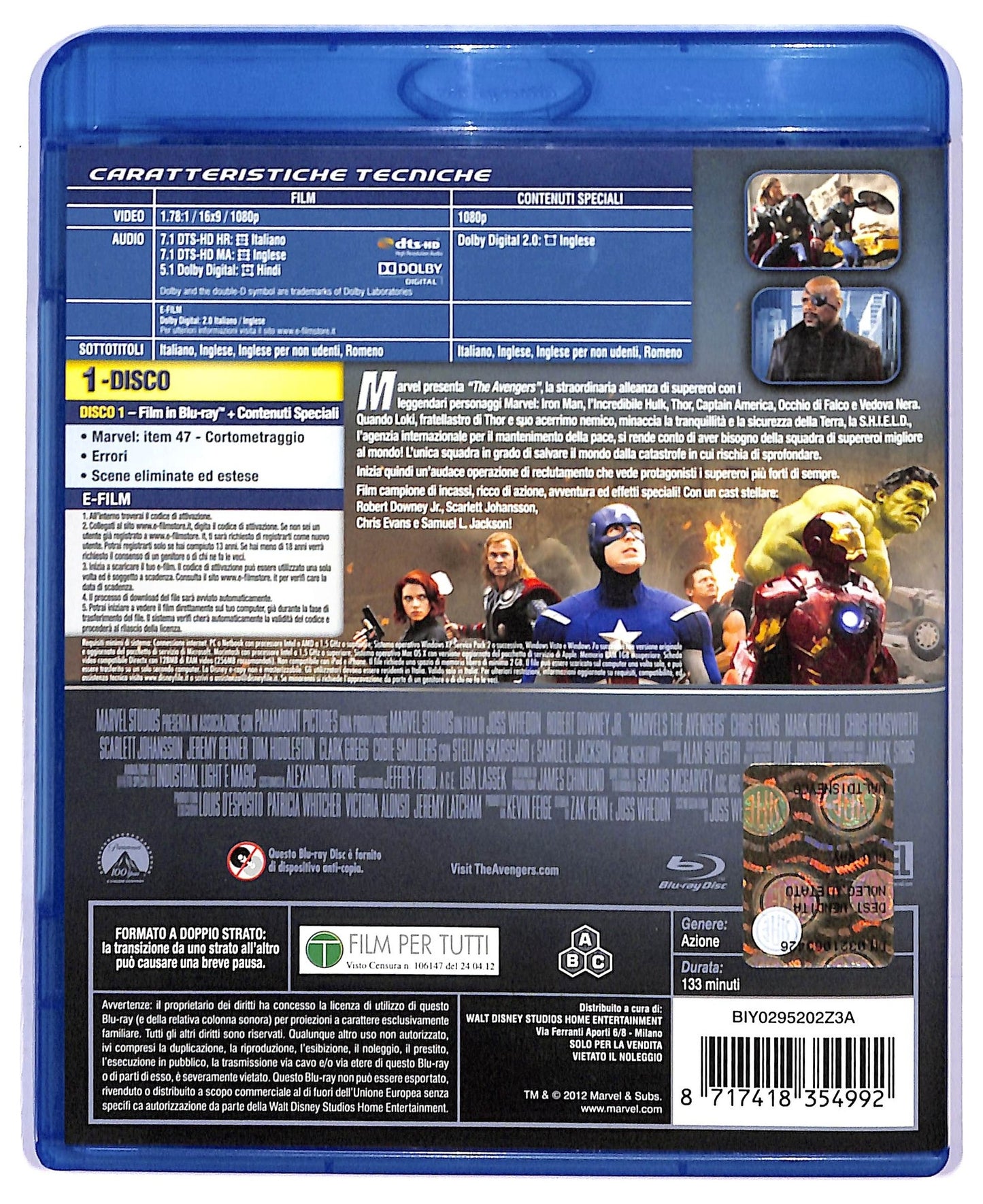 EBOND the avengers (no e-film) BLURAY D748541