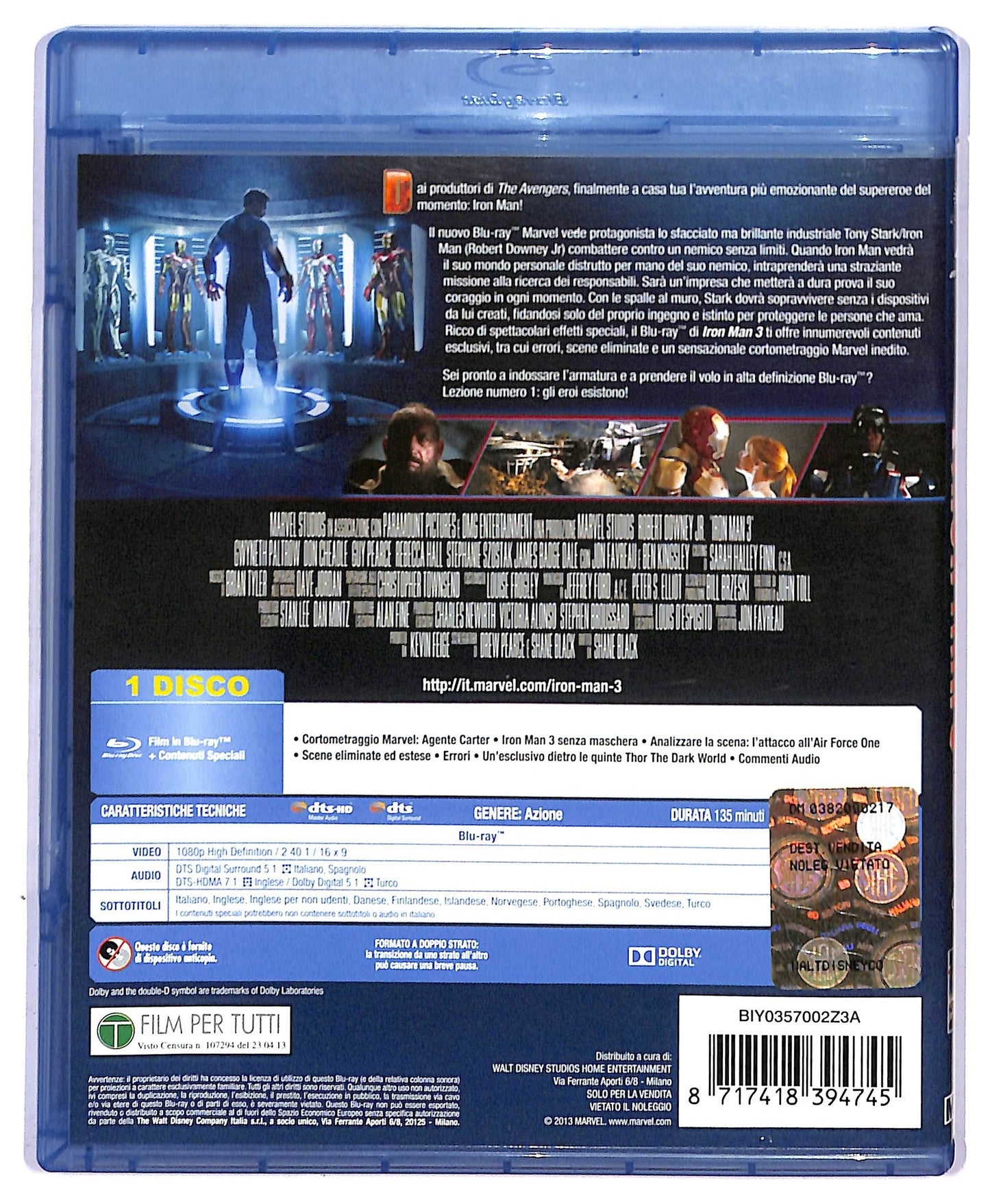 EBOND Iron Man 3 BLURAY D748542