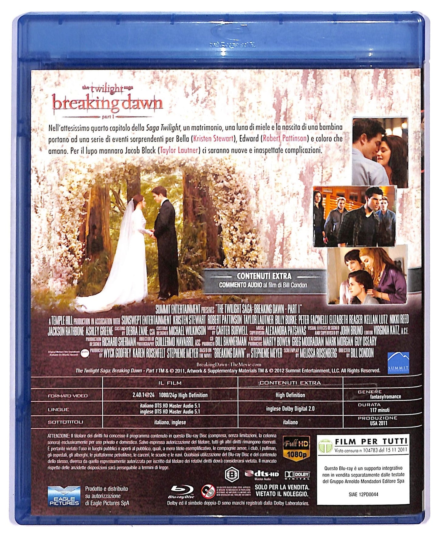 EBOND Breaking dawn - part 1 EDITORIALE BLURAY BLURAY D748544