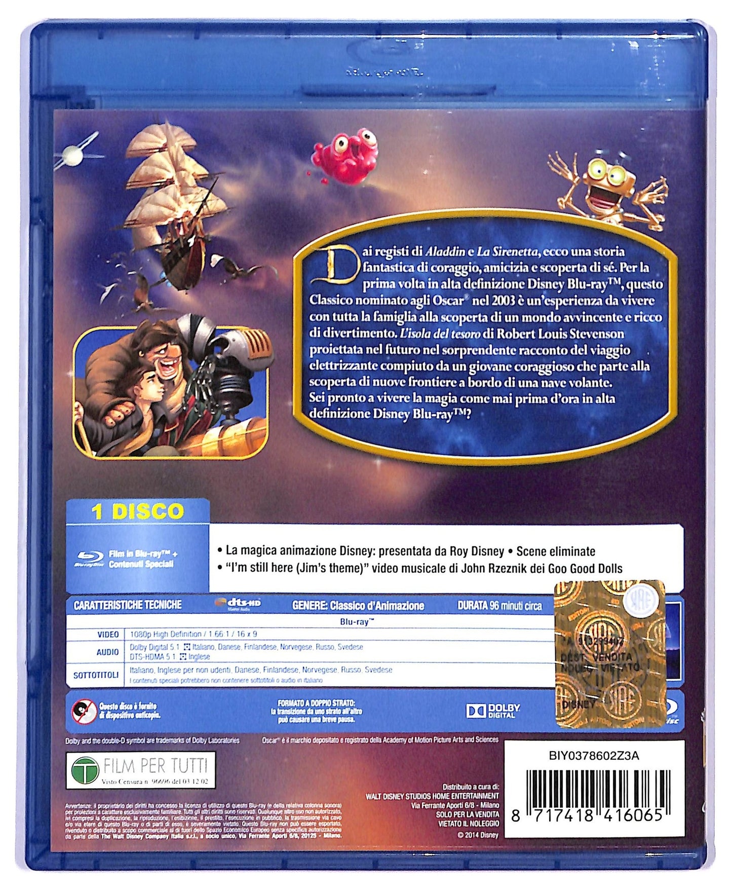 EBOND Il Pianeta Del Tesoro BLURAY  BLURAY BLURAY D748566