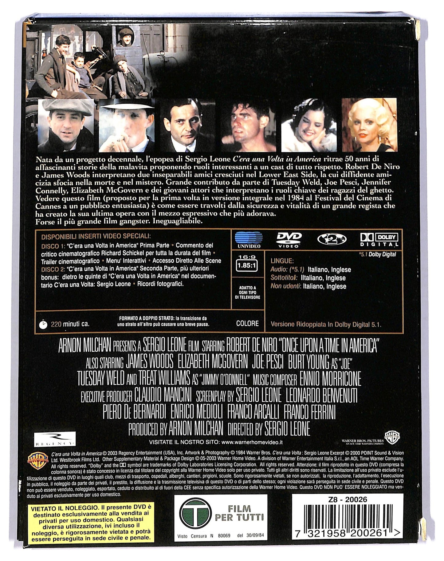 EBOND C'era una volta in america SPECIAL EDITION DVD D748744
