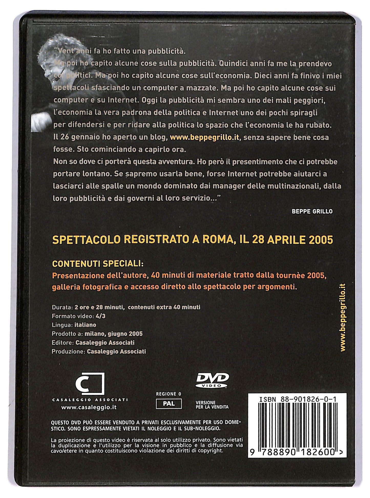 EBOND Beppegrillo.it DVD D748758