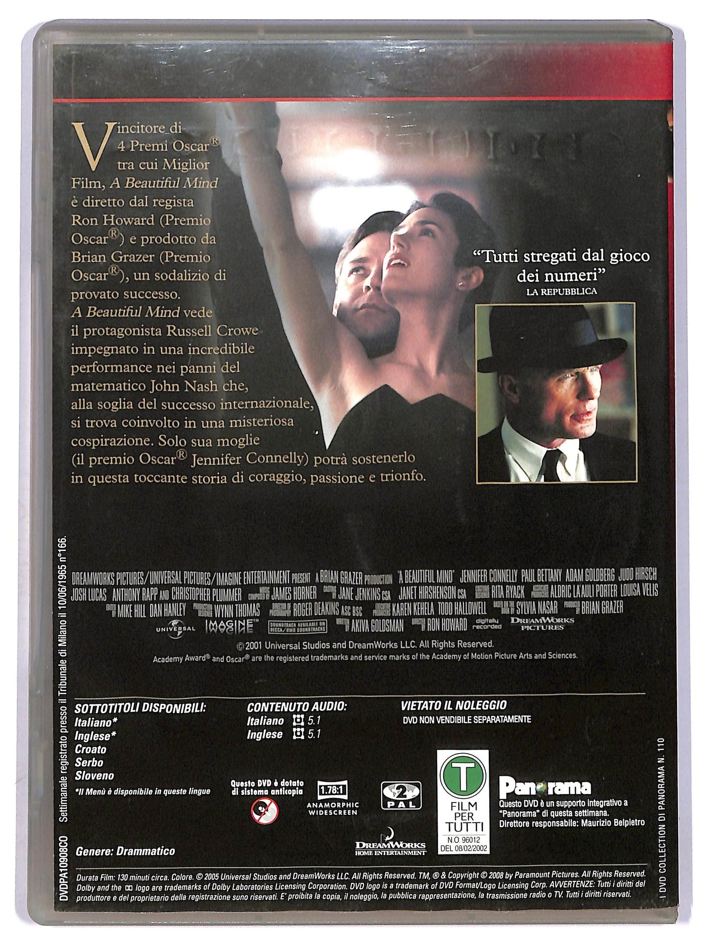 EBOND A Beautiful Mind EDITORIALE DVD D749002