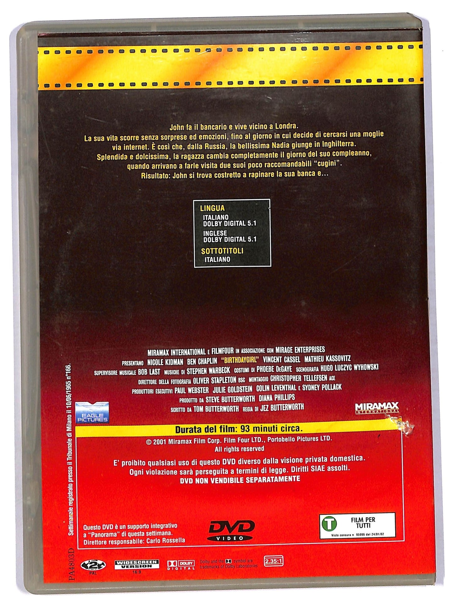 EBOND Birthday Girl EDITORIALE DVD D749027