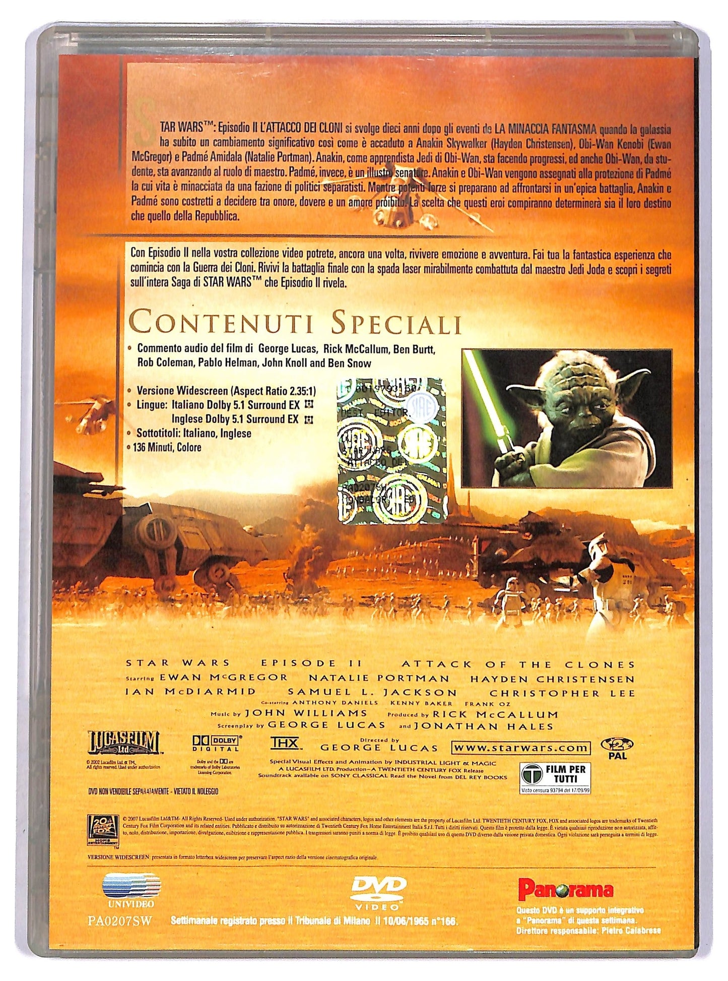 EBOND Star Wars episodio II - L'attacco dei cloni EDITORIALE DVD D749031
