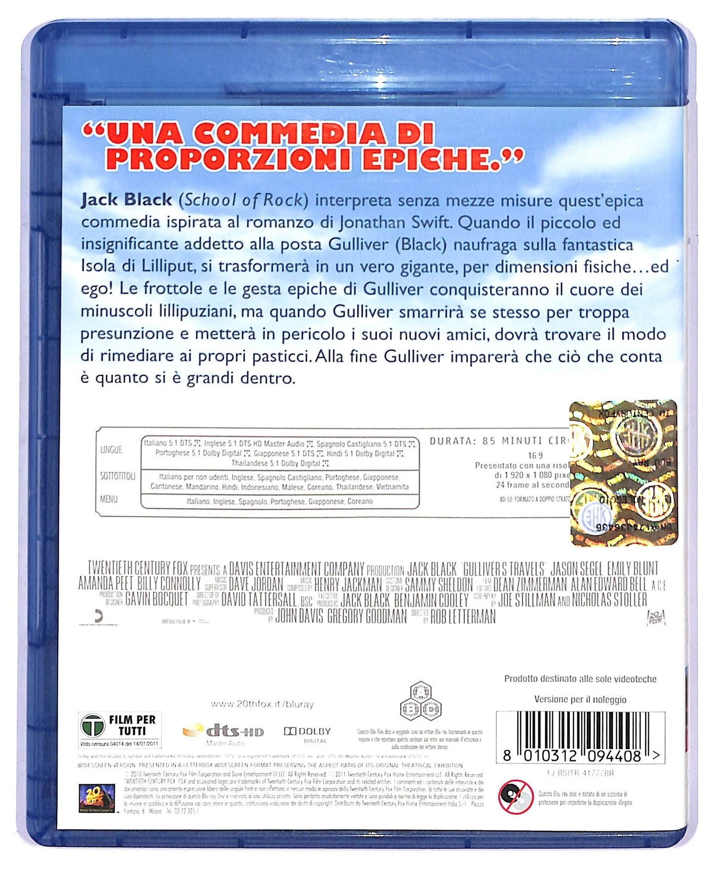 EBOND I fantastici viaggi di Gulliver  Ex Noleggio BLURAY D749222