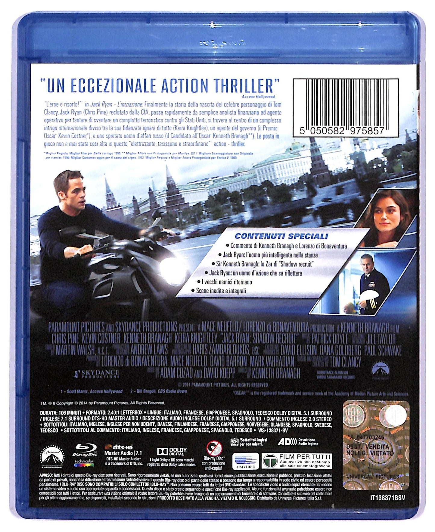 EBOND Jack Ryan - L'iniziazione BLURAY D749265