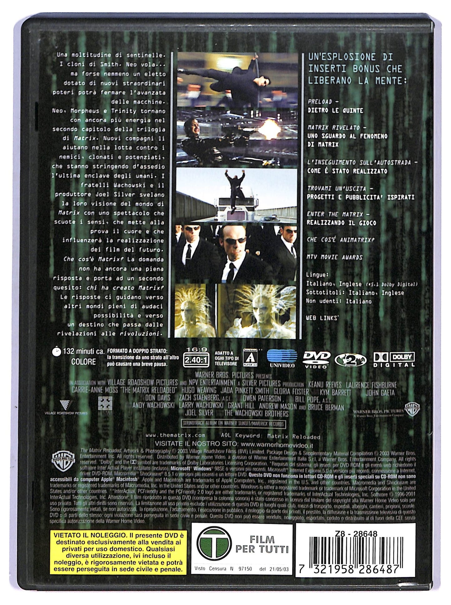 EBOND Matrix reloaded DVD D749365