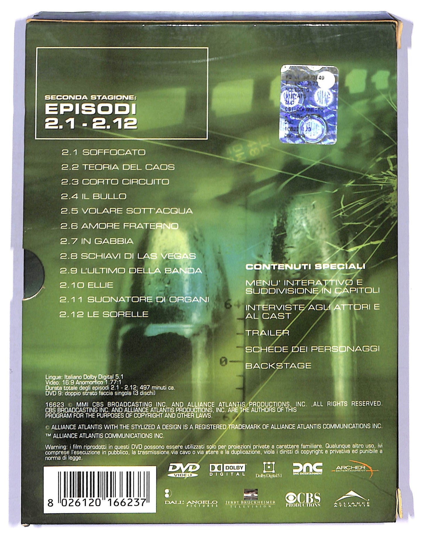 EBOND CSI Seconda Stagione Completa DVD D749427