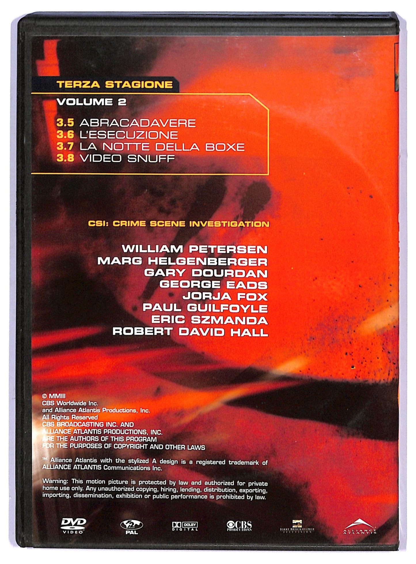 EBOND Csi crime scene investigation terza stagione volume 2 EDITORIALE DVD D749428