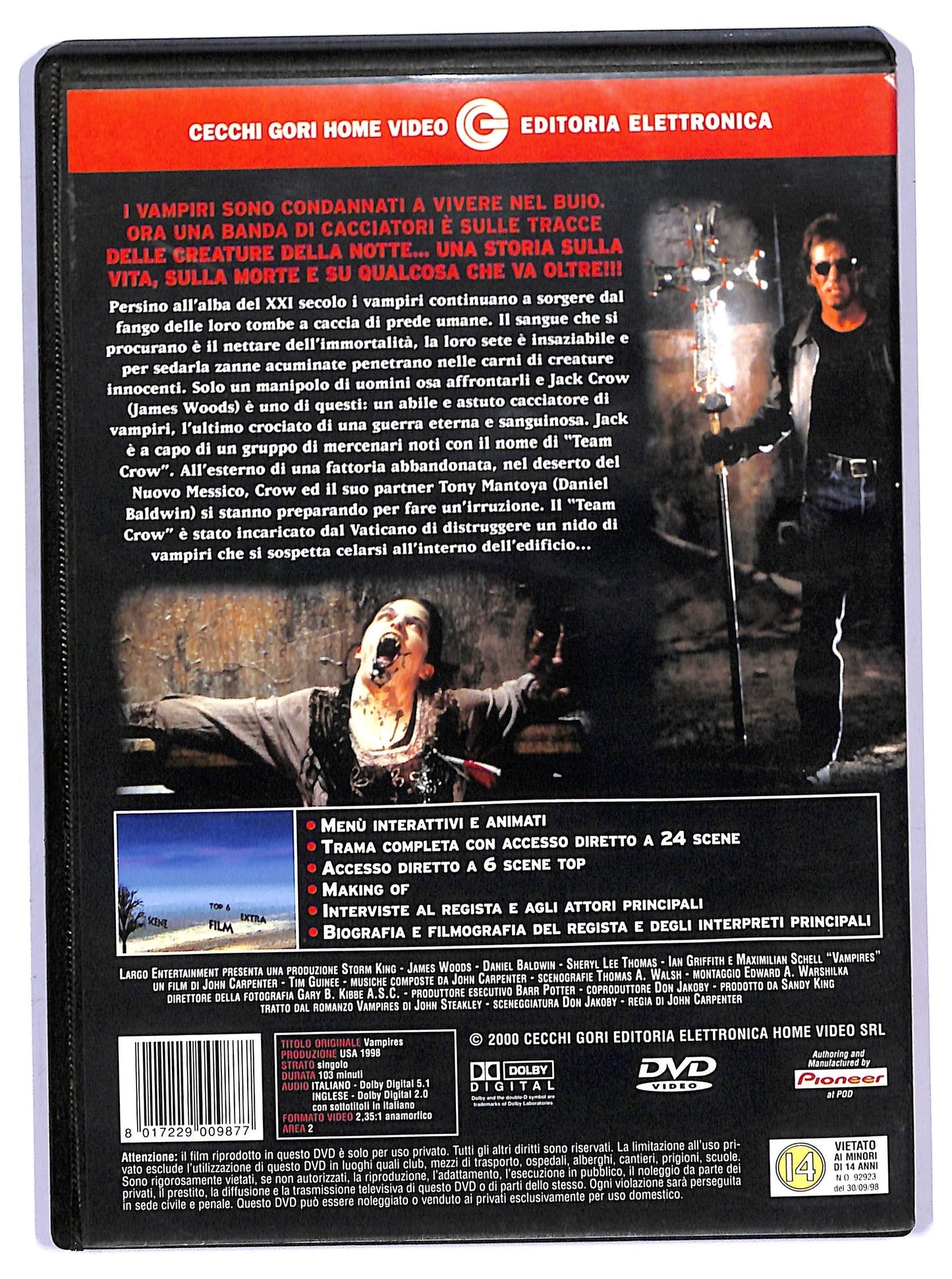EBOND Vampires (1998) Di John Carpemter DVD D749464