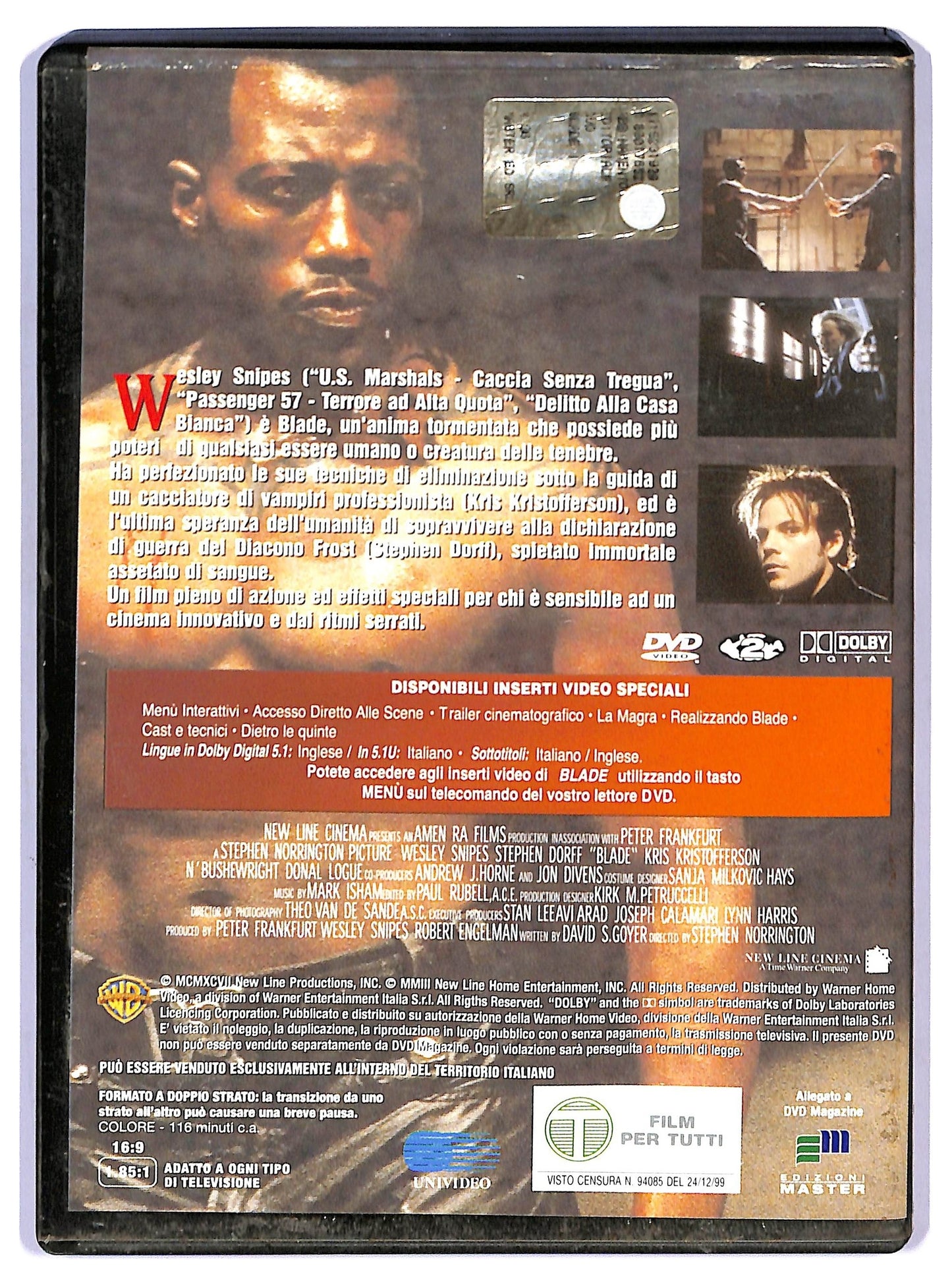 EBOND Blade  EDITORIALE DVD D749504