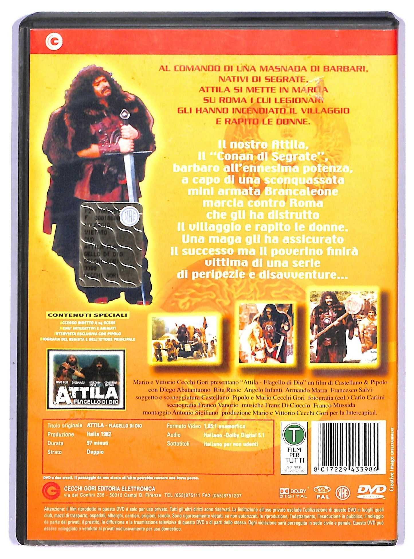 EBOND Attila flagello di Dio DVD D749737