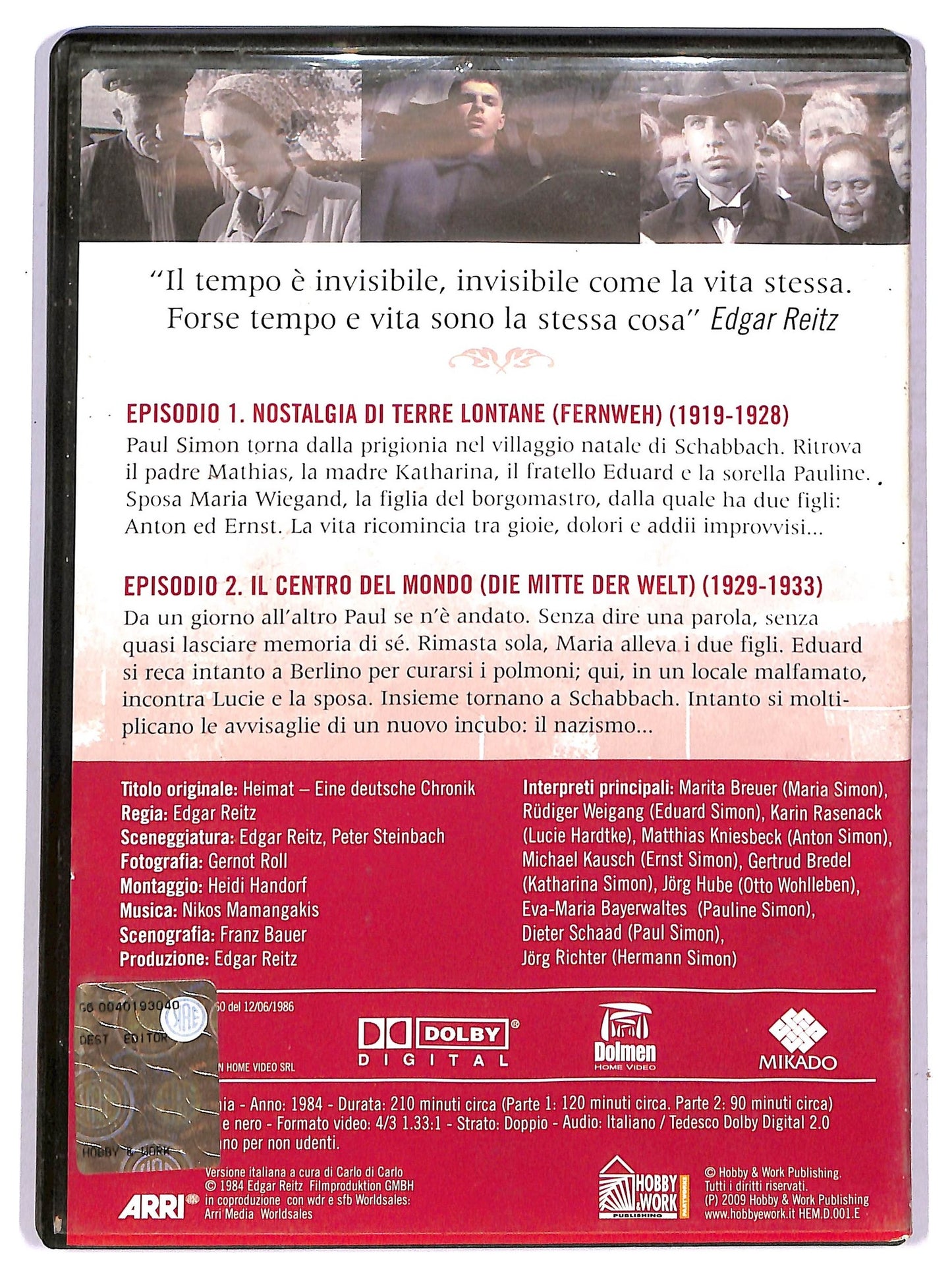 EBOND Heimat  volume 1 episodi 1-2  EDITORIALE  DVD D749823