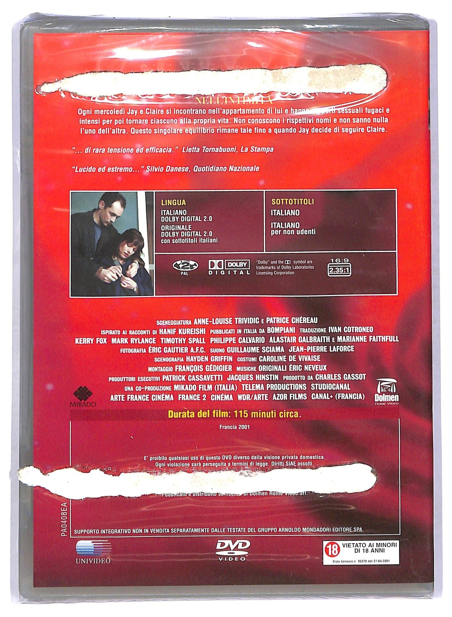 EBOND Intimacy - Nell'Intimita EDITORIALE DVD D750236