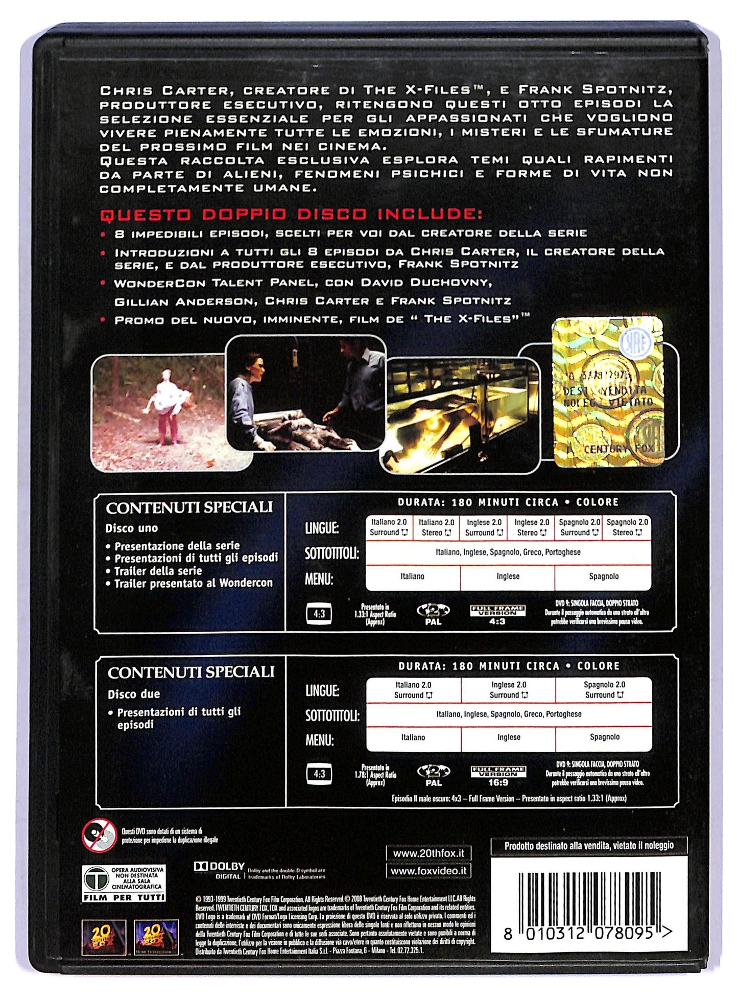 EBOND X Files Essentials (2 DVD) D750545