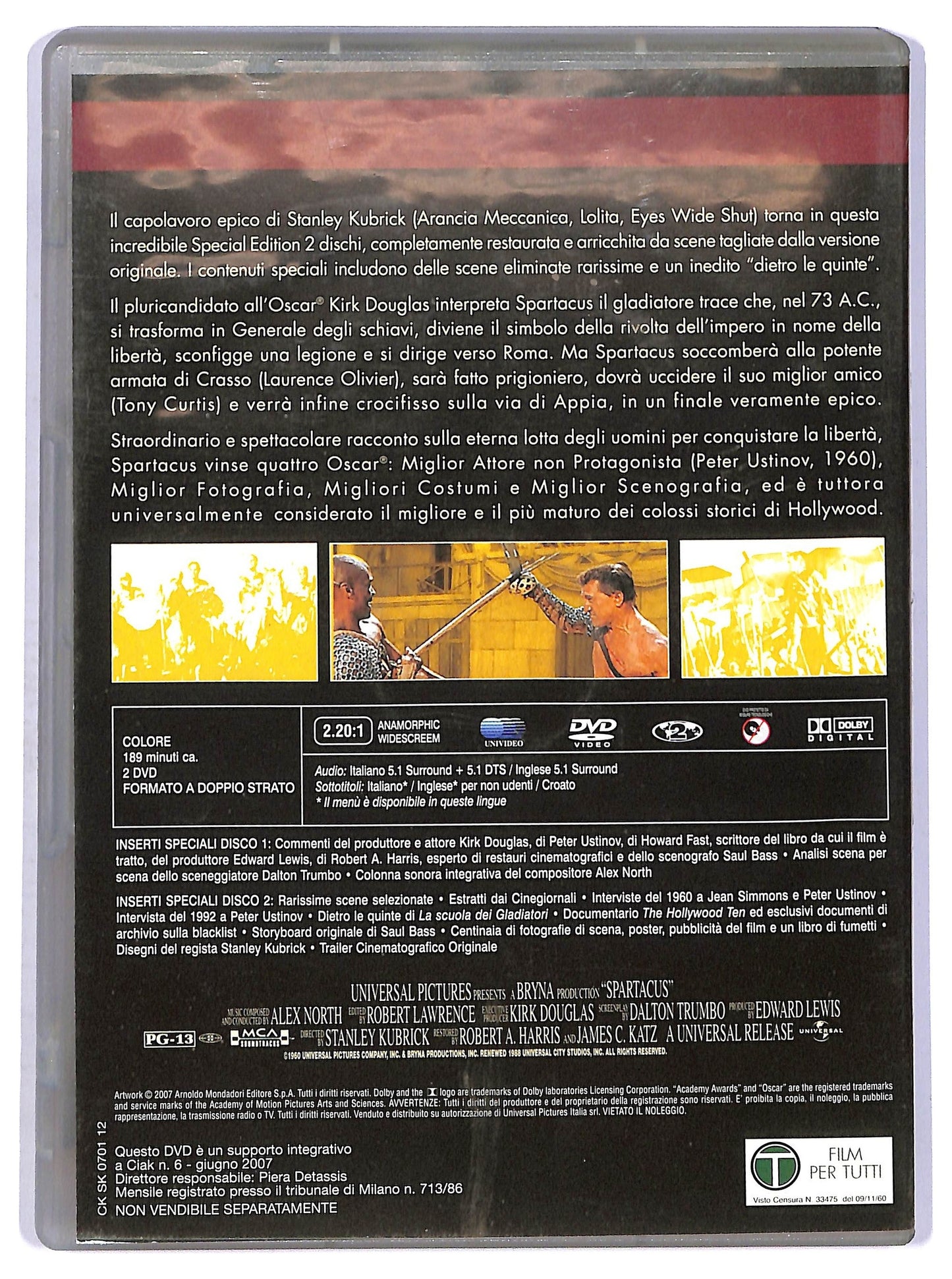 EBOND spartacus - 2 dvd  EDITORIALE DVD D750737