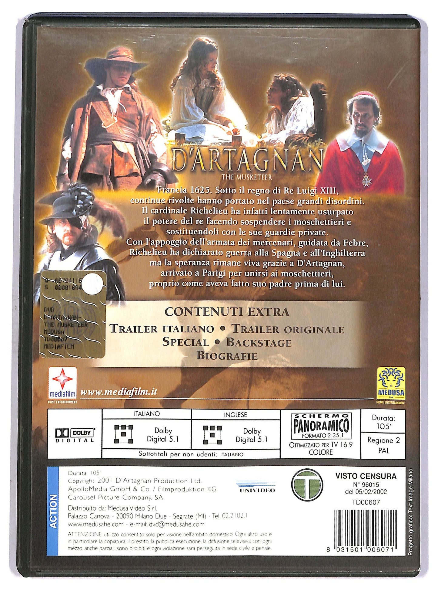 EBOND D'Artagnan - The Musketeer DVD NOLEGGIO D750839