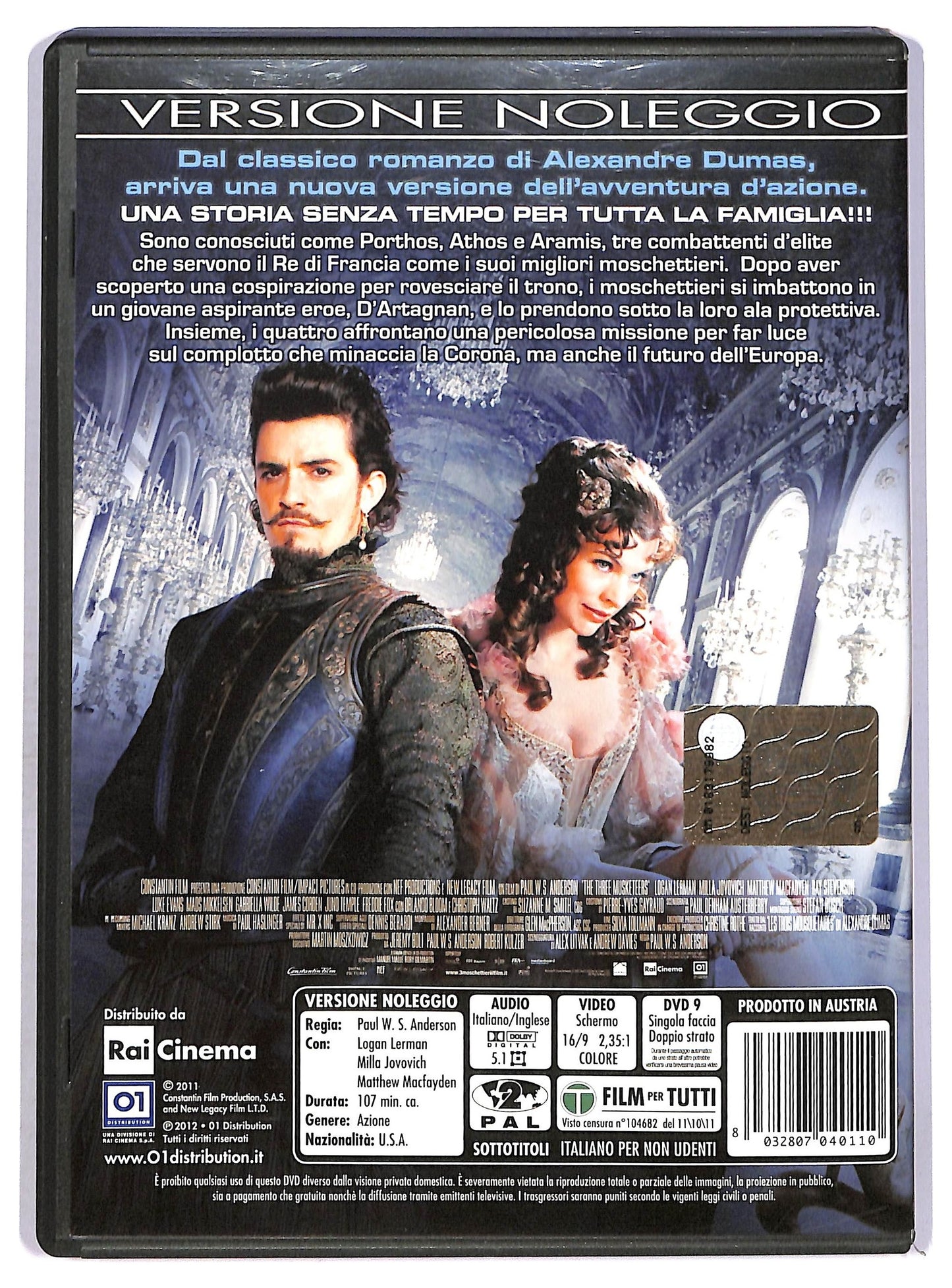 EBOND I tre moschettieri DVD NOLEGGIO D750840