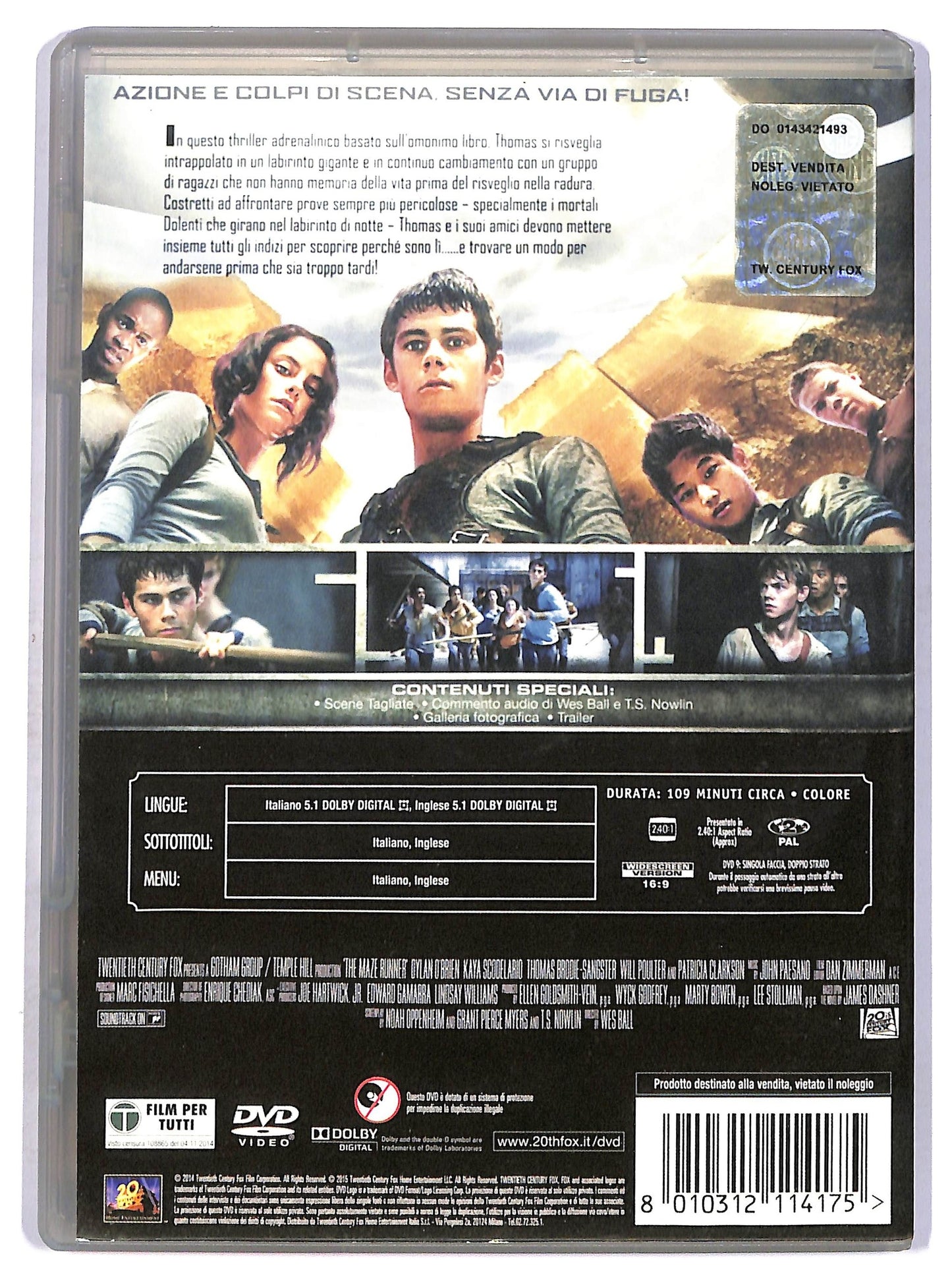 EBOND Maze Runner - Il Labirinto  DVD D750856