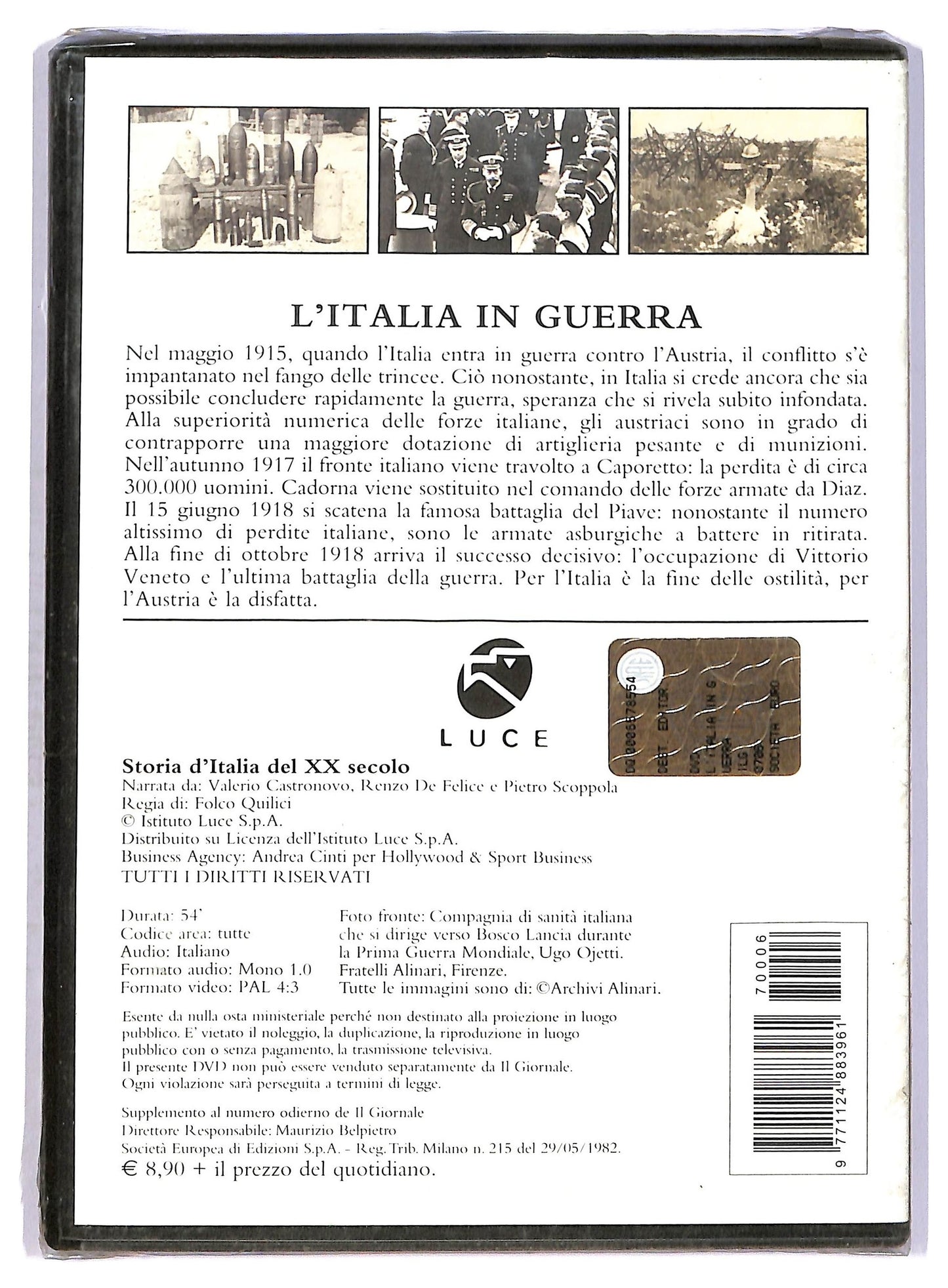 EBOND Storia d'Italia del XX secolo 6  EDITORIALE  DVD D750908
