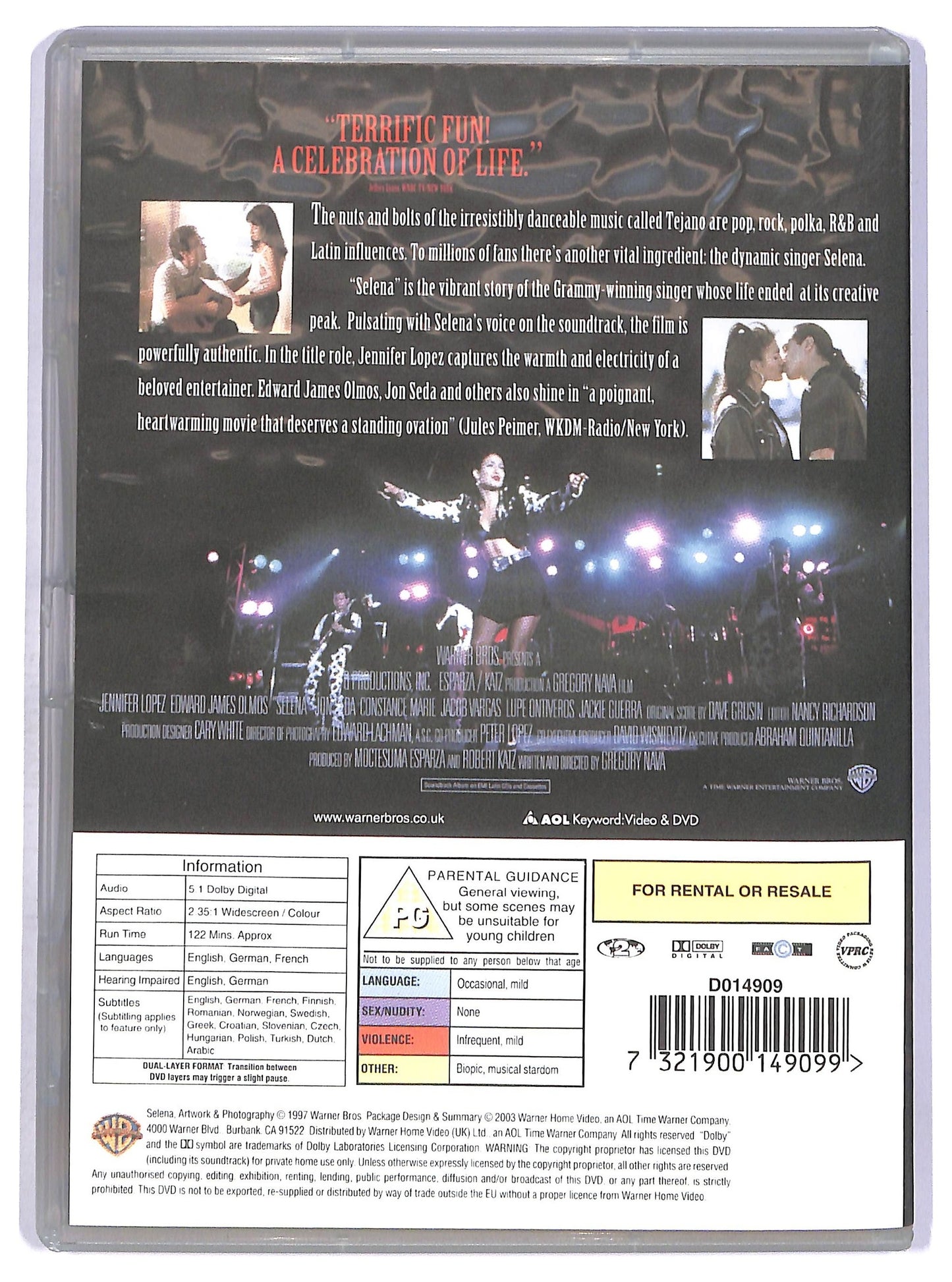 EBOND Selena edizione UK DVD D751060